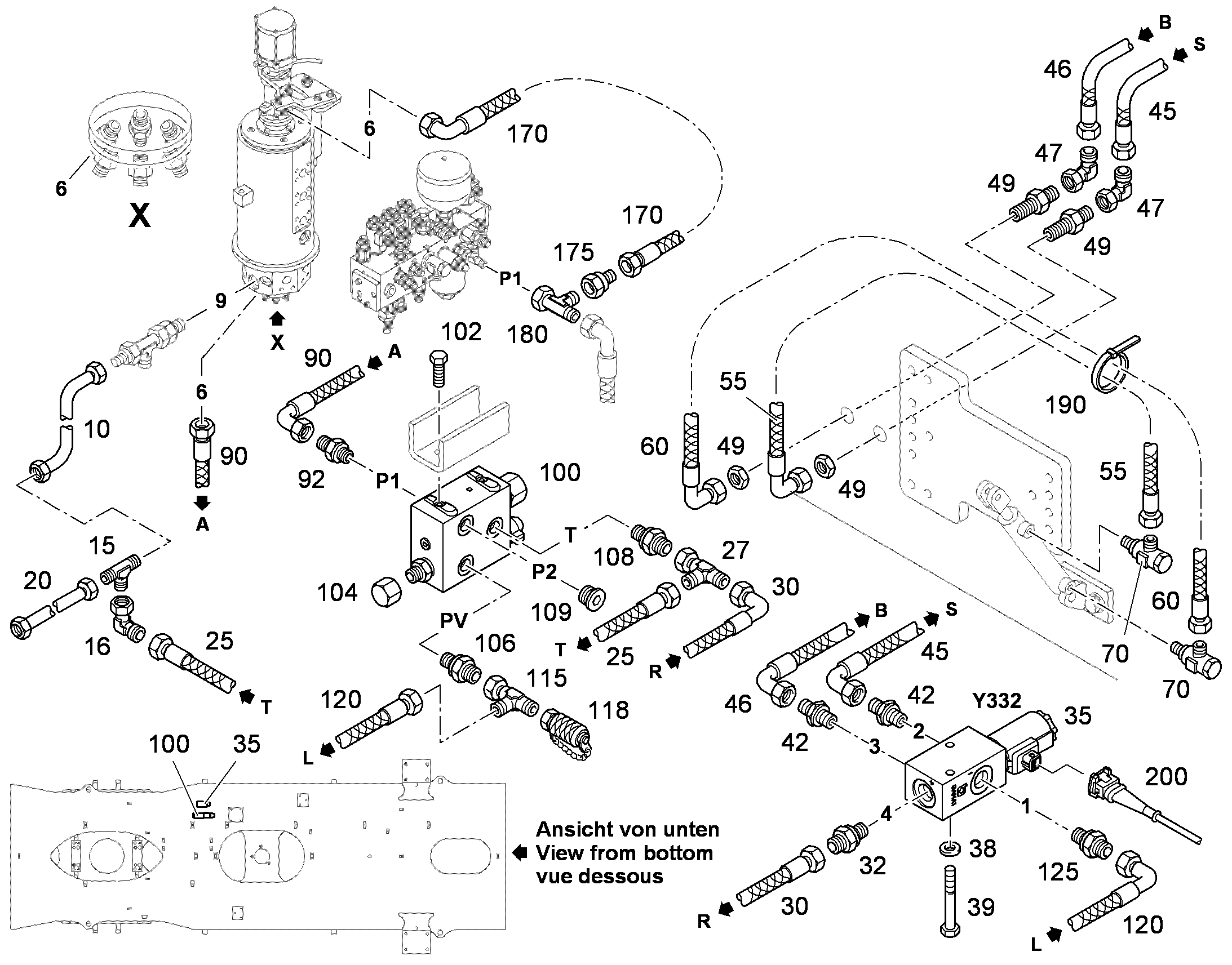 ГАЙКА КОЛПАЧКОВАЯ R  1/2 9913944 LIEBHERR