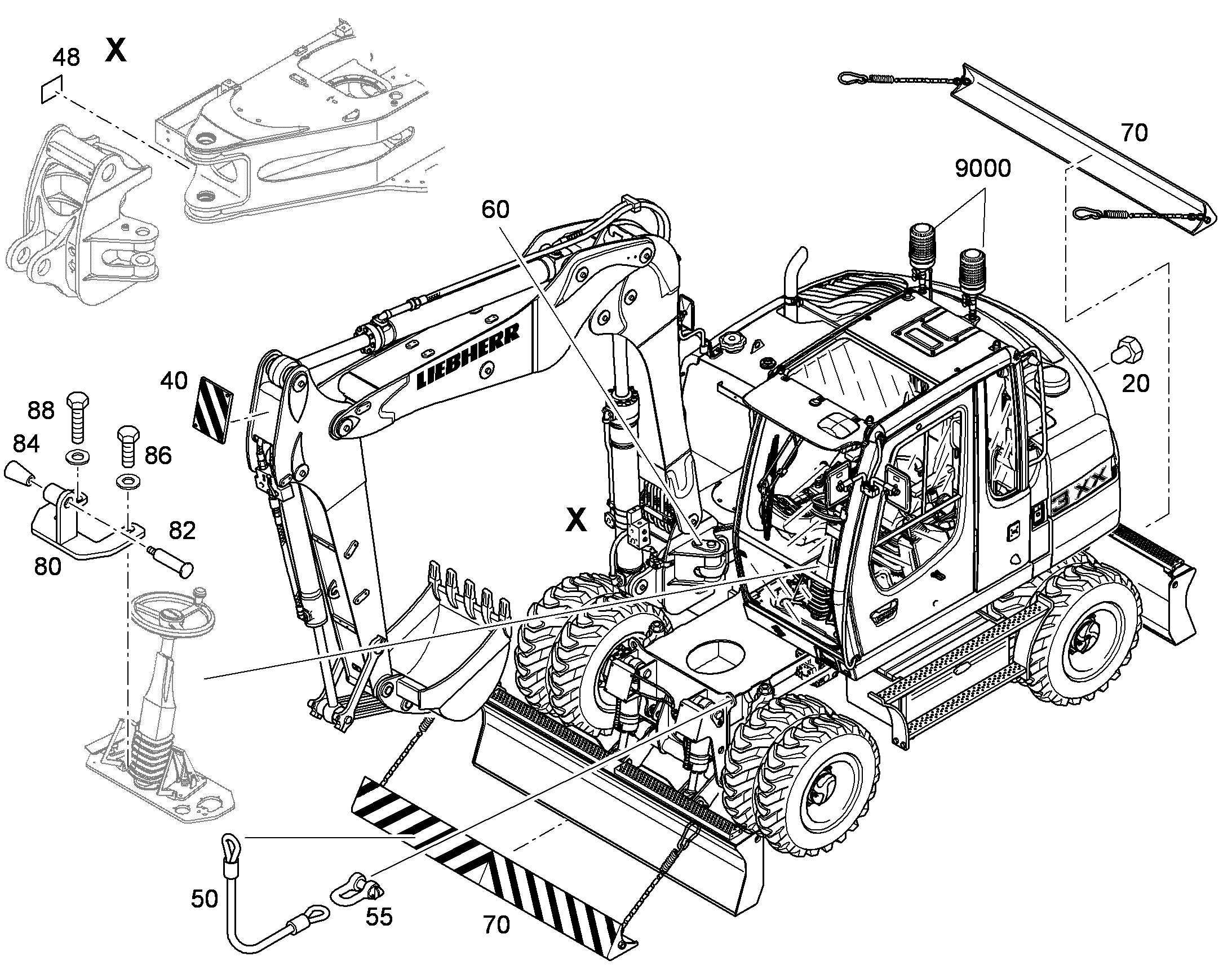 НАКЛЕЙКА 9592345 LIEBHERR