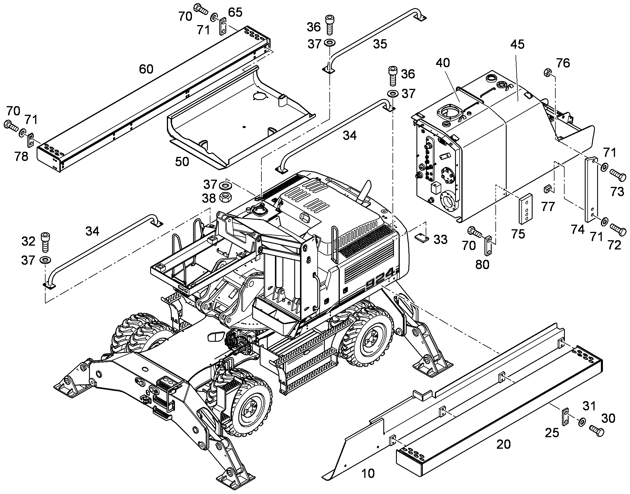 ПЛАНКА РЕЗЬБОВАЯ 9639474 LIEBHERR