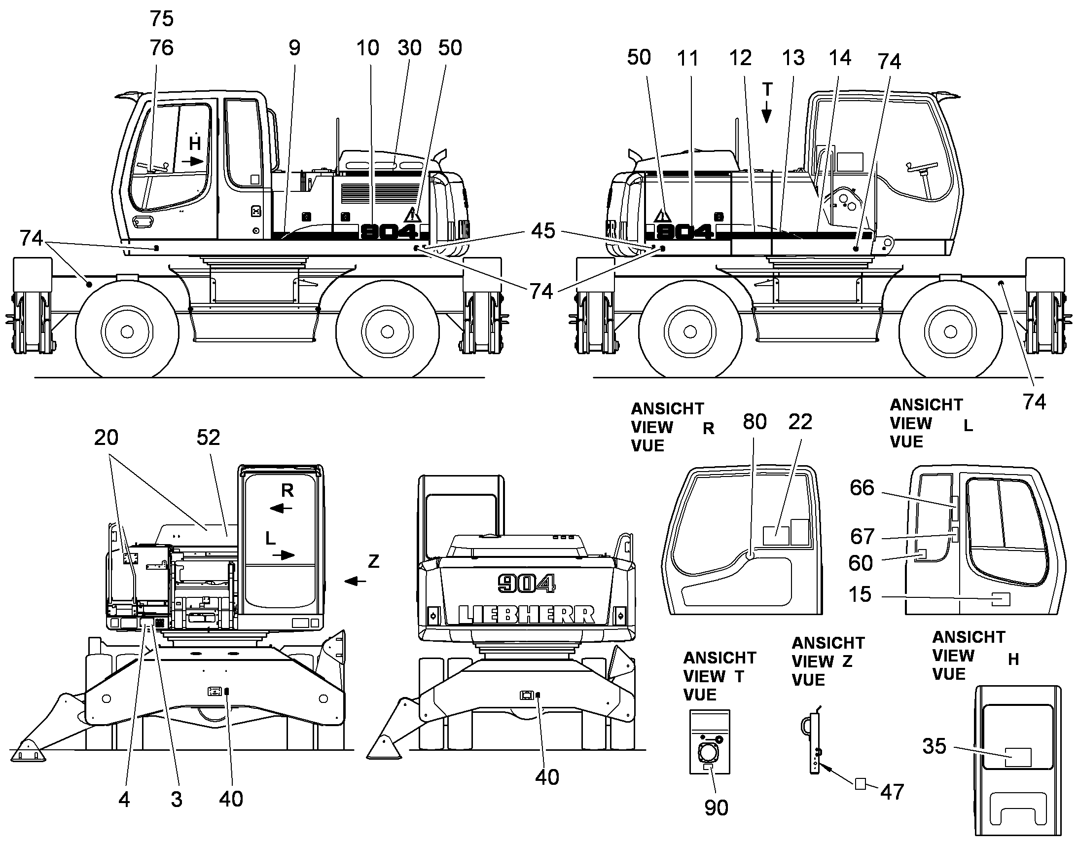 ПЛАН СМАЗКИ 94001397 LIEBHERR