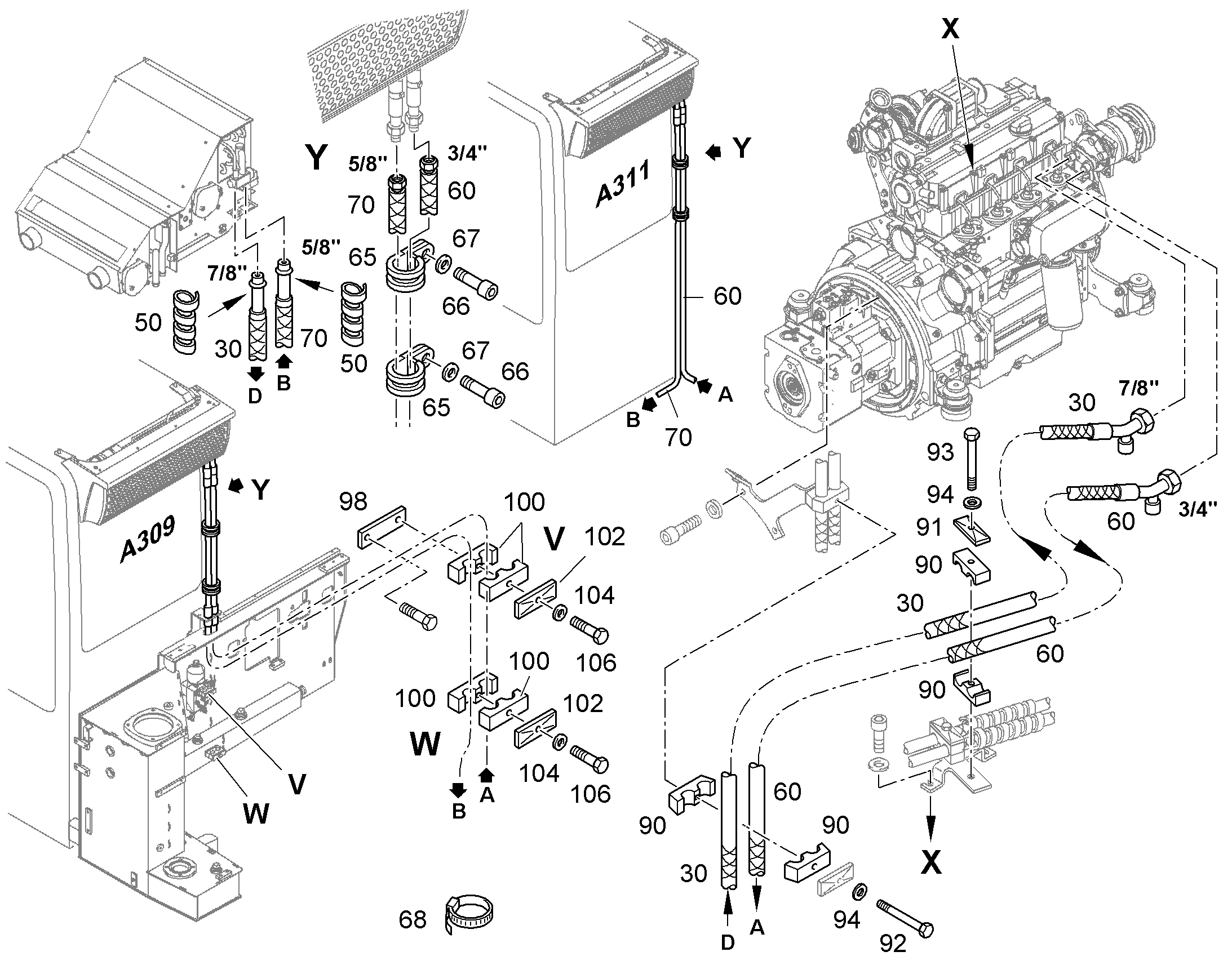 ШЛАНГ КОНДИЦИОНЕРА 10443434 LIEBHERR