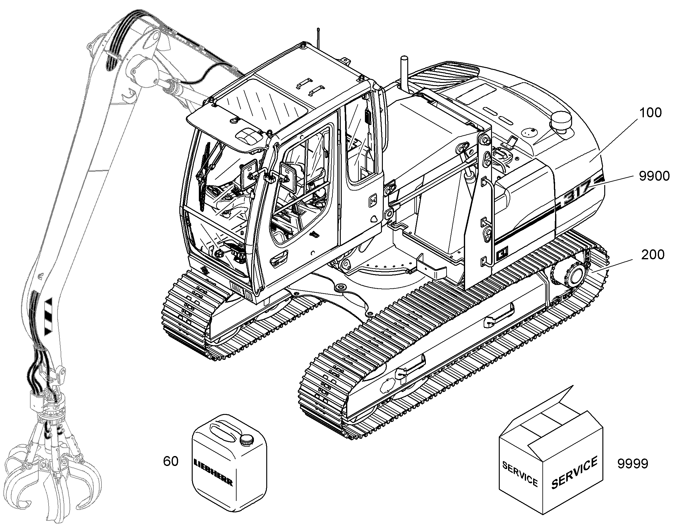 ШАССИ LC 9638054 LIEBHERR