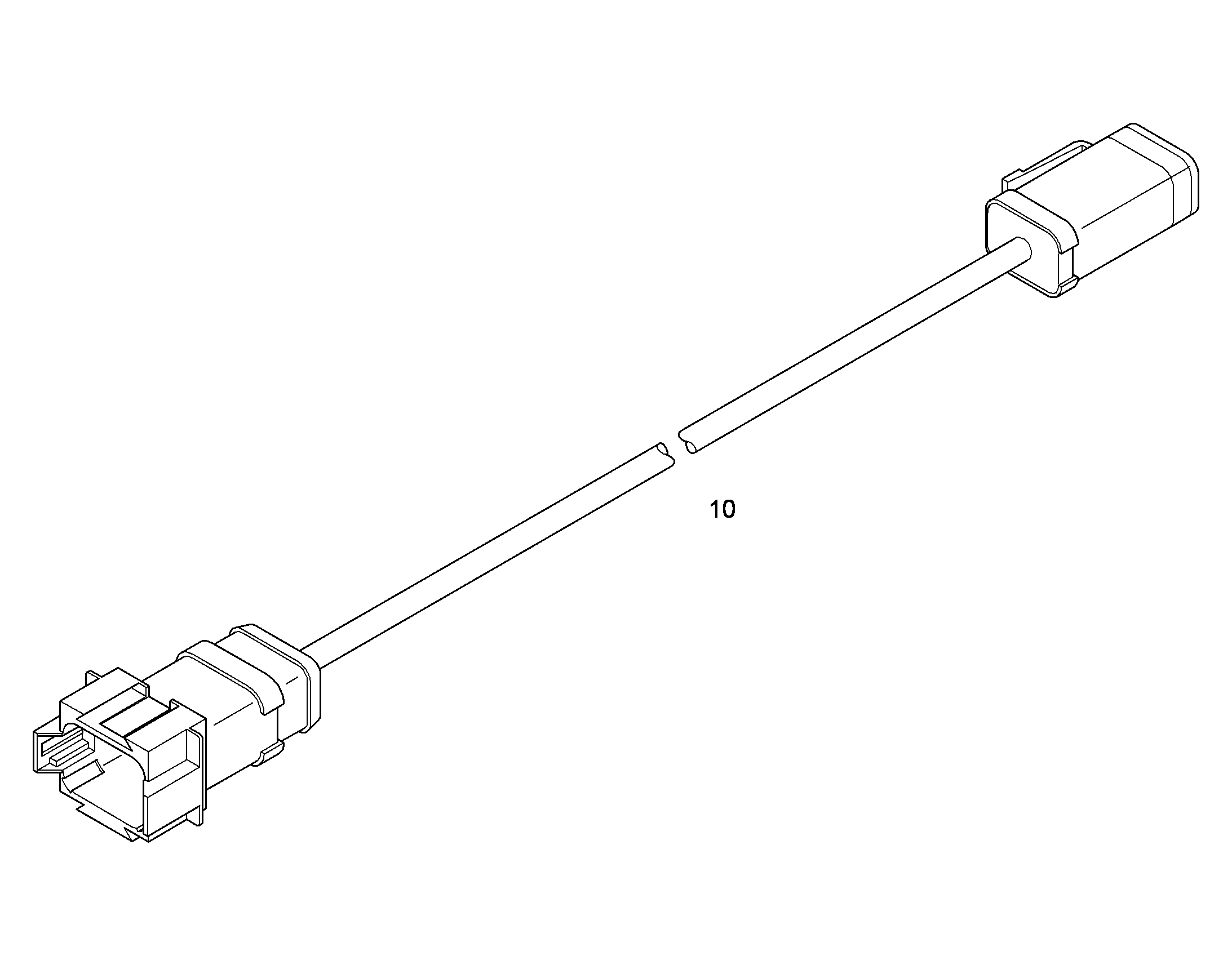 УДЛИНЕНИЕ, КОМПЛЕКТ КАБЕЛЕЙ 10M 94003828 LIEBHERR
