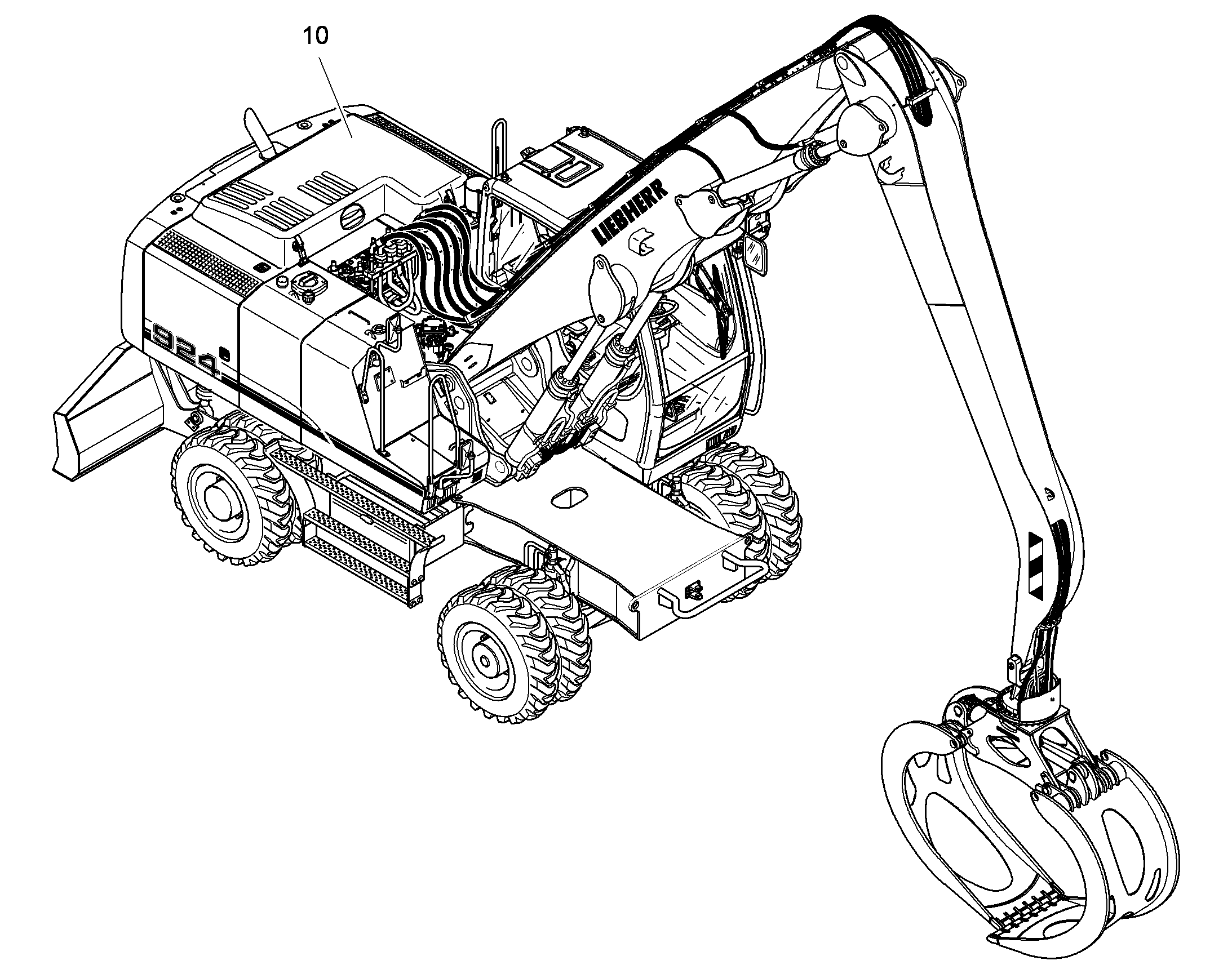ПЕРЕОБОРУДОВАНИЕ БАЗОВ.МАШИНА 9638465 LIEBHERR