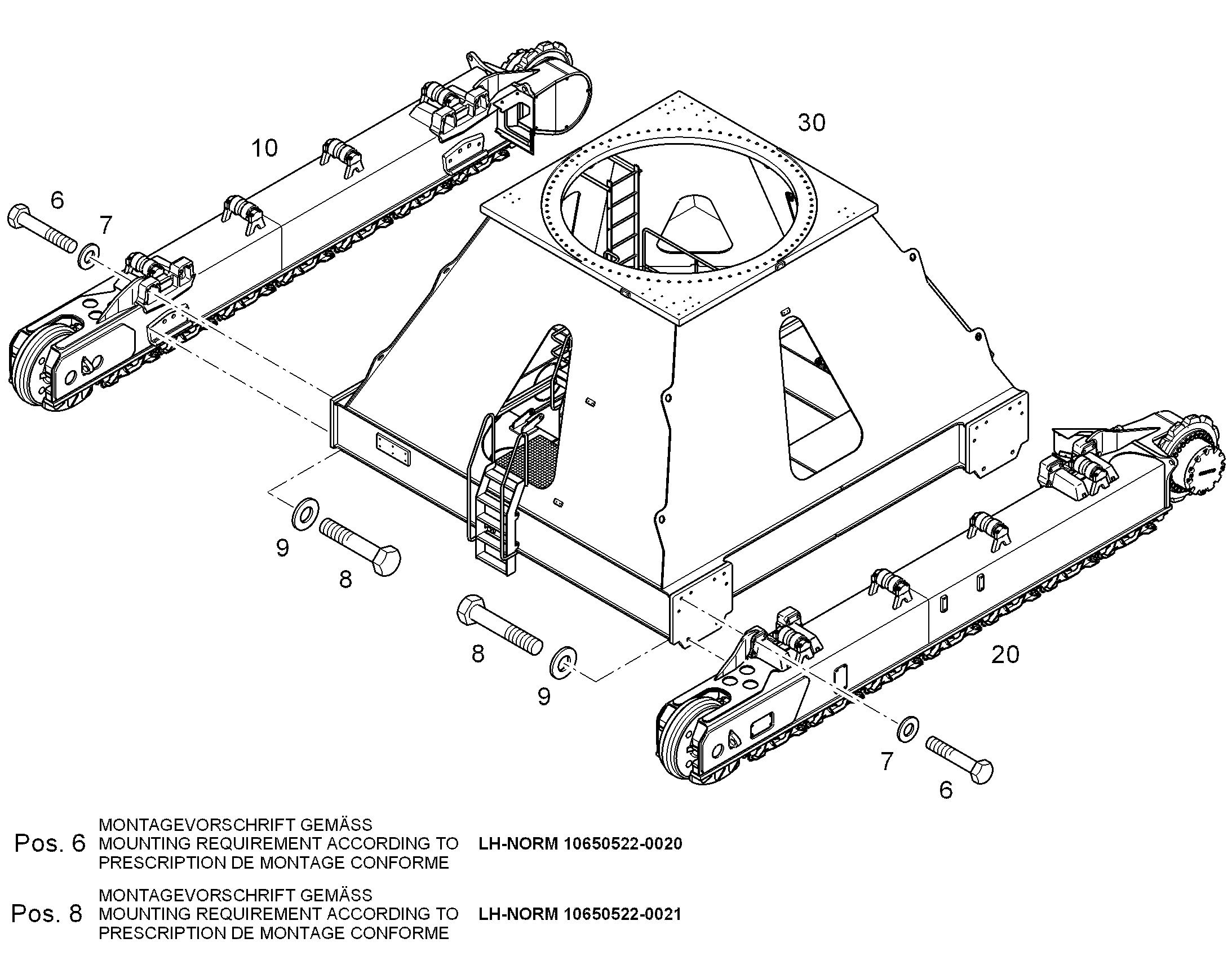 СРЕДНЯЯ ЧАСТЬ УСИЛЕННАЯ 10375339 LIEBHERR