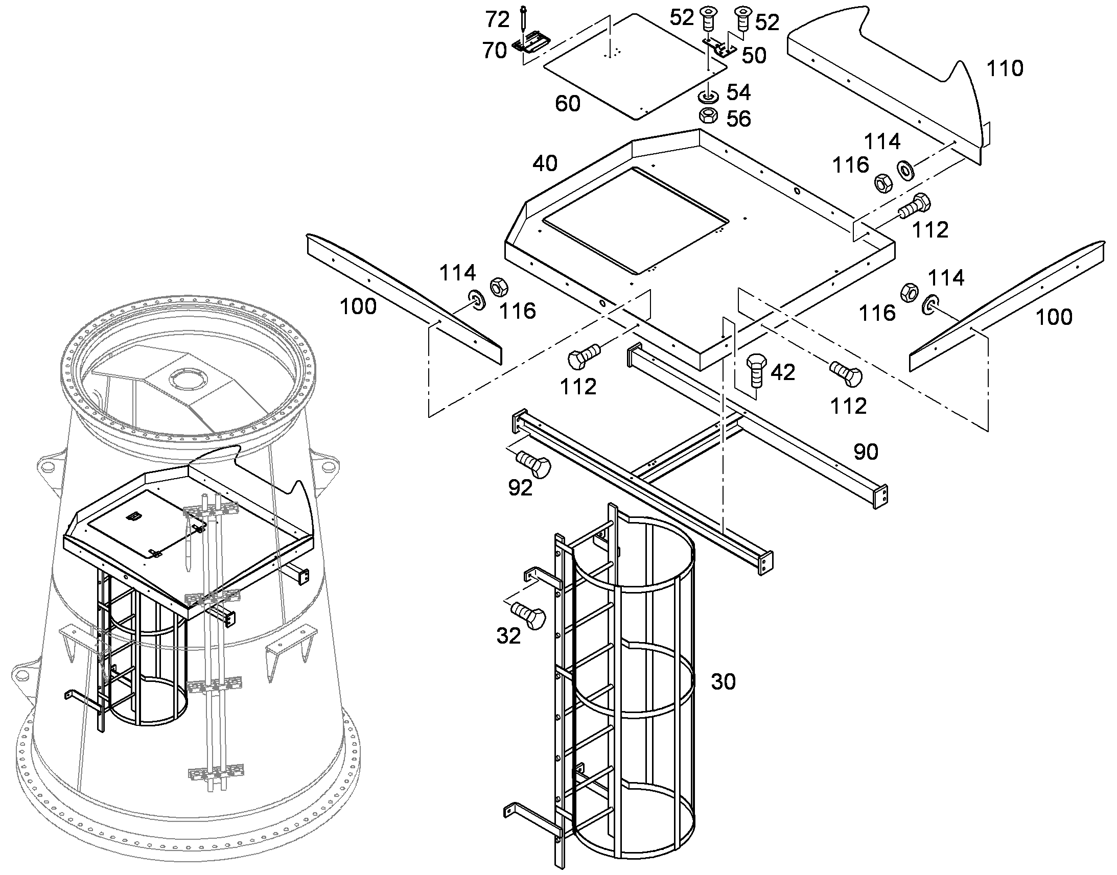 ПЛАТФОРМА 10493233 LIEBHERR