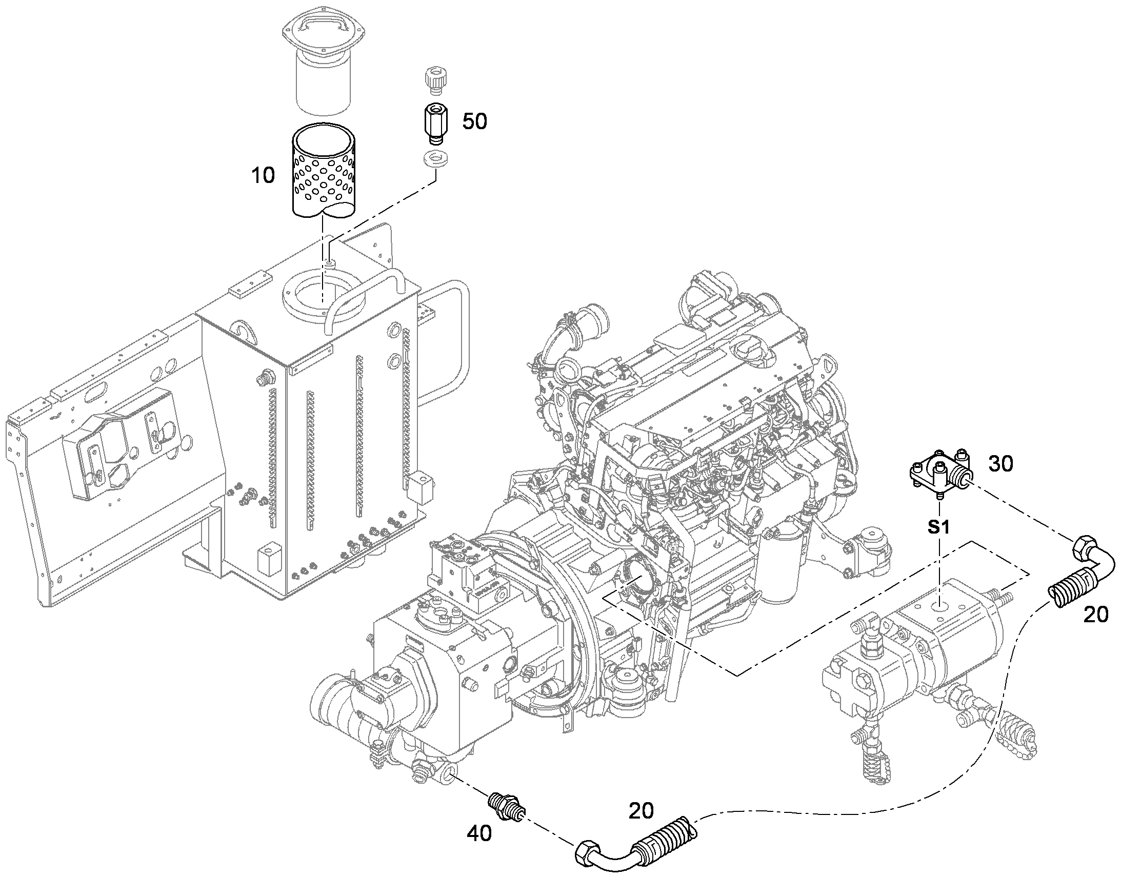 ШЛАНГ ВПУСКНОЙ 32X800 10678409 LIEBHERR