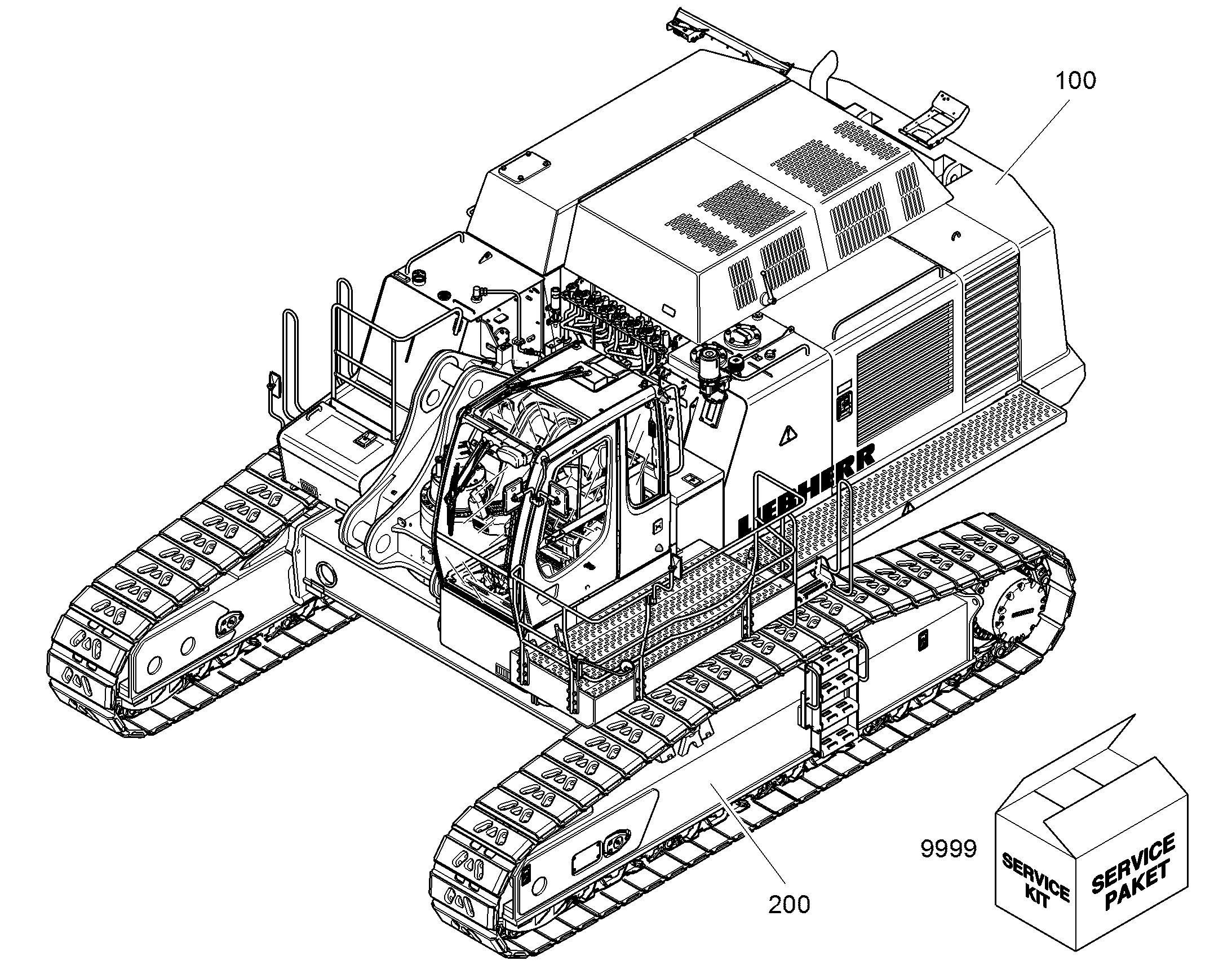 ШАССИ, КОМПЛЕКТ 94011553 LIEBHERR