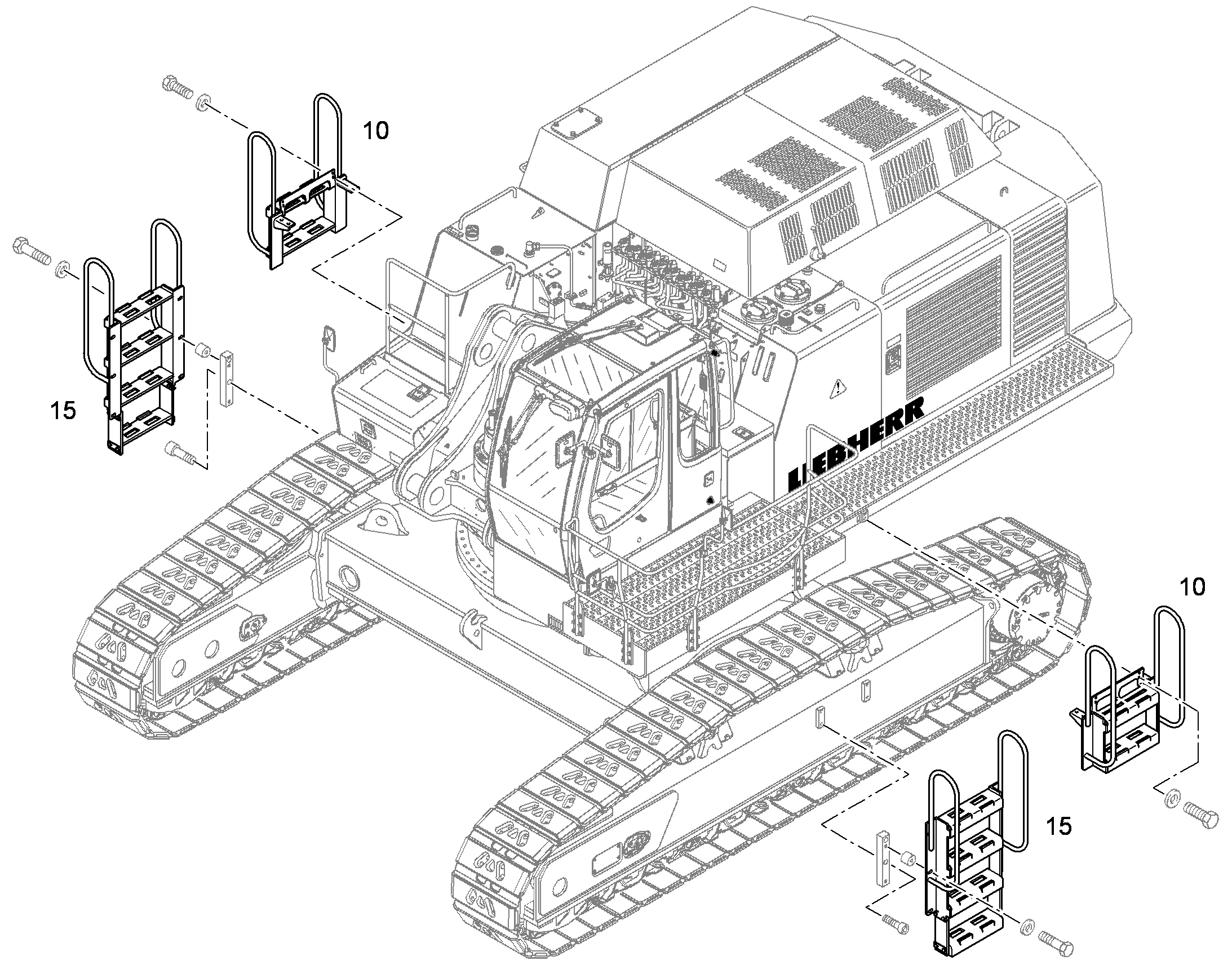 ЛЕСТНИЦА 10093394 LIEBHERR