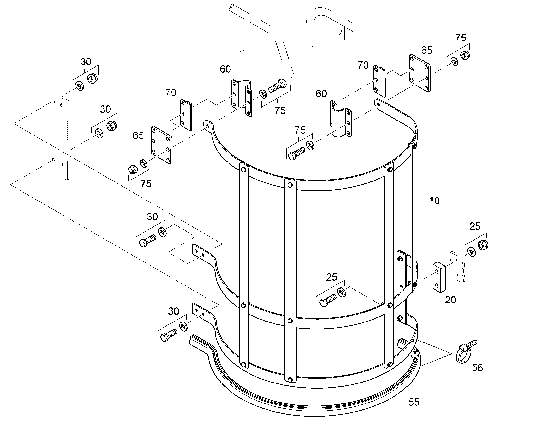 СКОБА 32X110 S355J2G3C 12469803 LIEBHERR