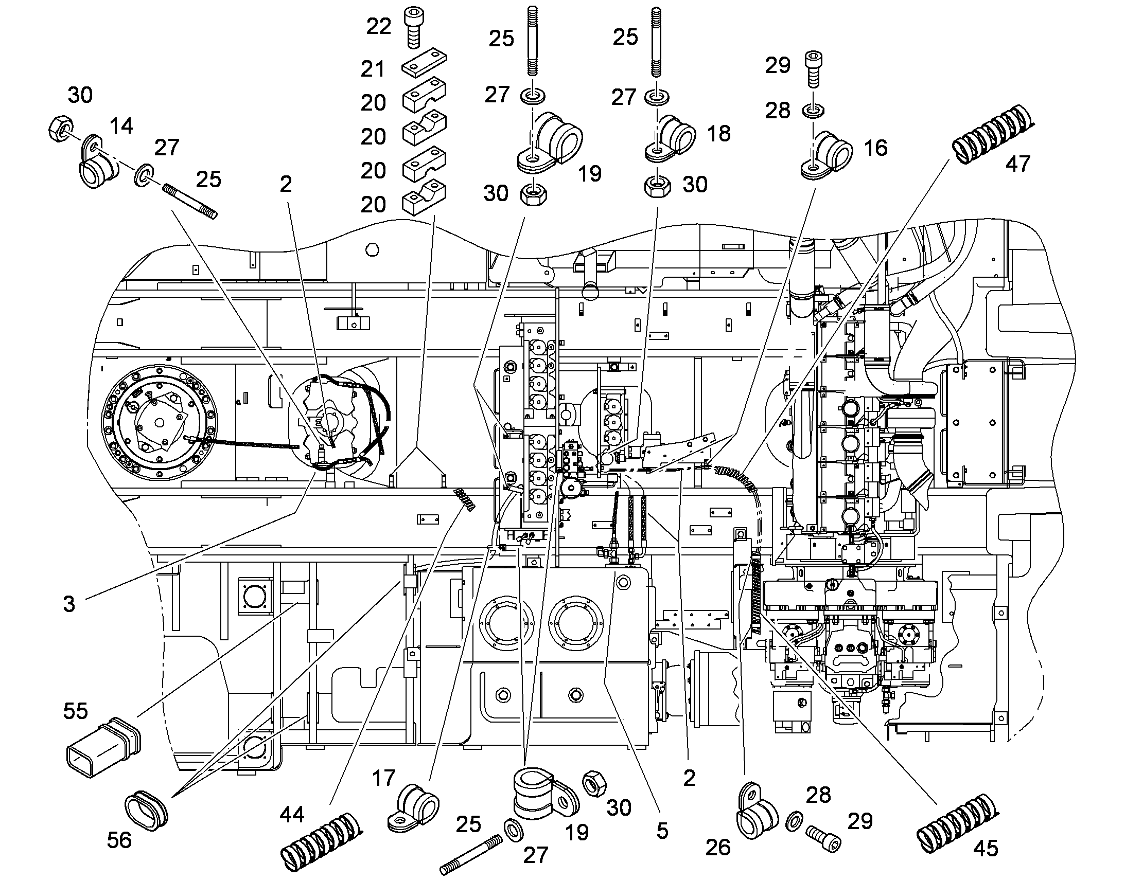 ЛИНИЯ УПРАВЛЯЮЩАЯ УСТАНОВКА 94007791 LIEBHERR