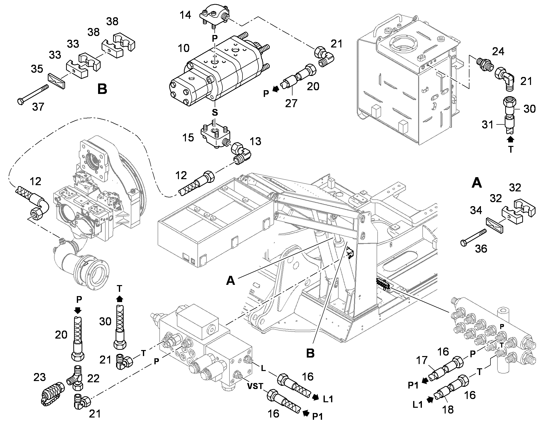 ШЛАНГ 12X5500 10356633 LIEBHERR