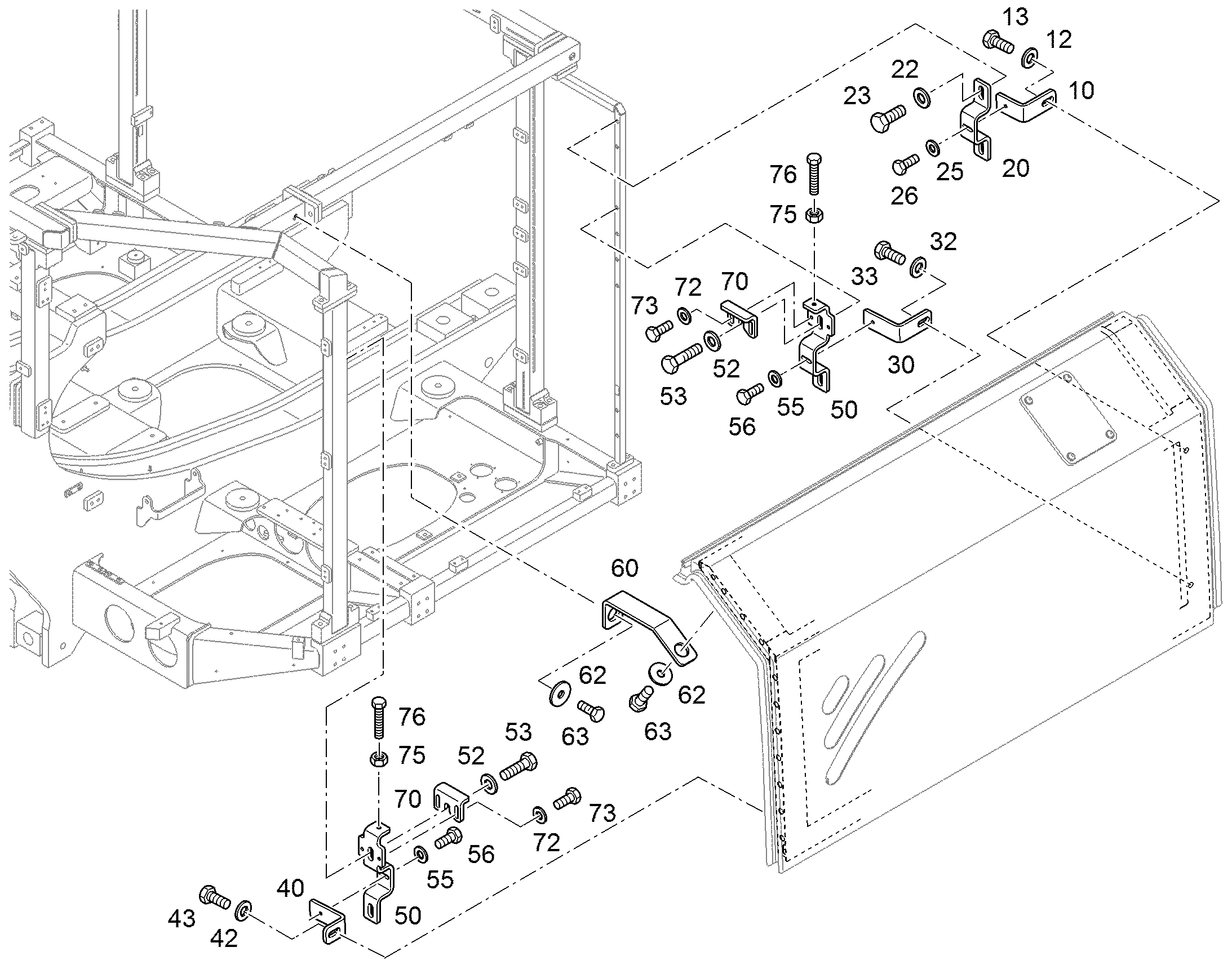 УГОЛЬНИК КРЕПЕЖНЫЙ 94000709 LIEBHERR