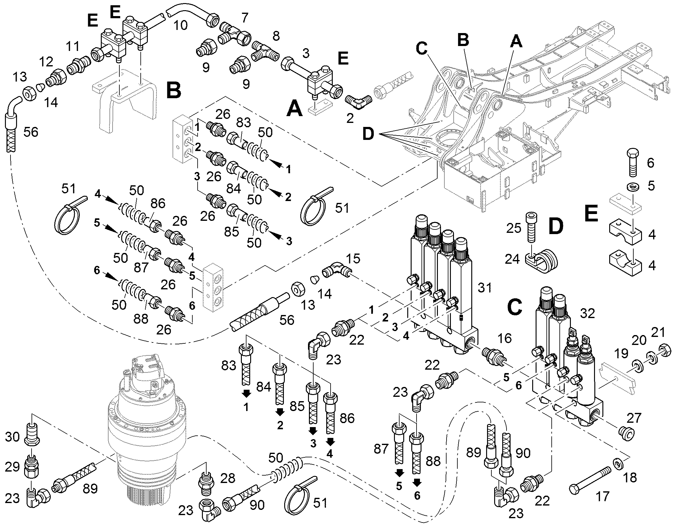 СМАЗОЧНЫЙ РАСПРЕДЕЛИТЕЛЬ 11643846 LIEBHERR