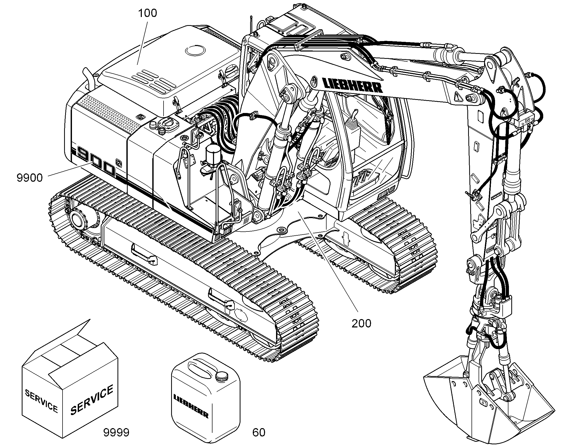 МАТЕРИАЛ СЕРВИСН.ОБСЛУЖИВАНИЯ 9066985 LIEBHERR