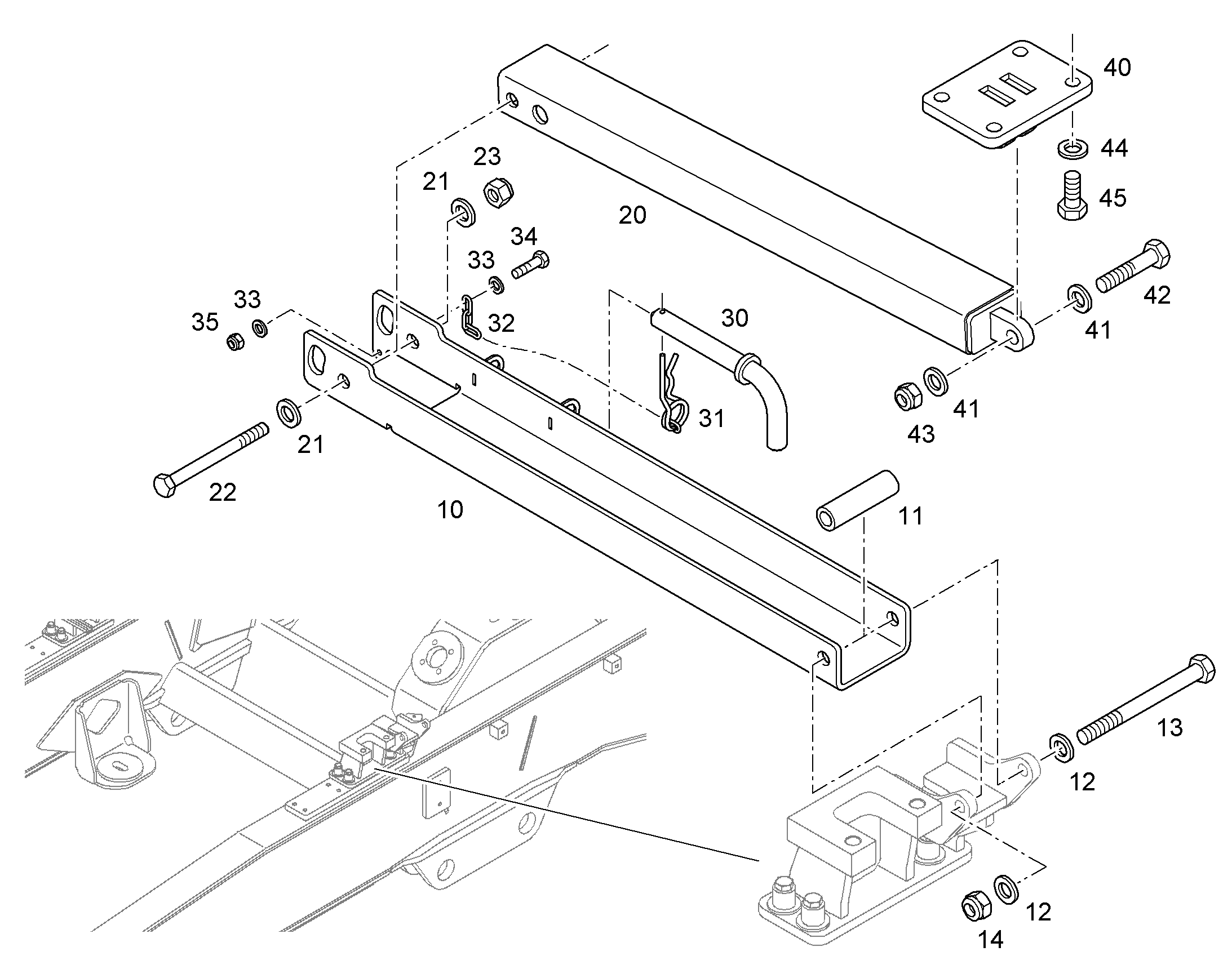 ПАЛЕЦ ФИКСИРУЮЩИЙ 16X189X105 94006538 LIEBHERR