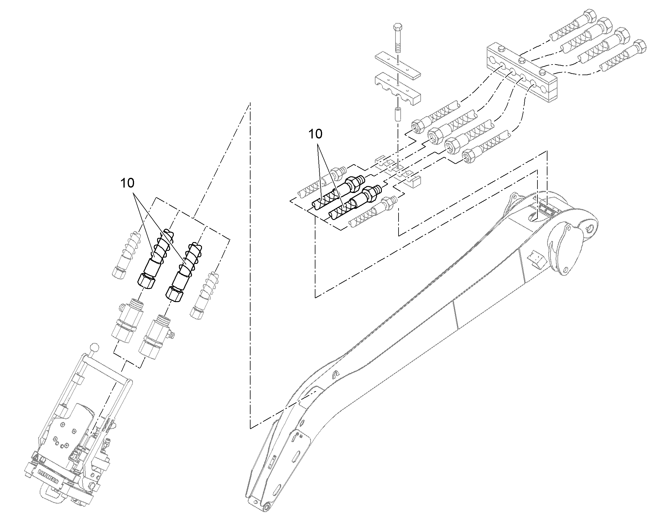ШЛАНГ 25X4340 10664095 LIEBHERR