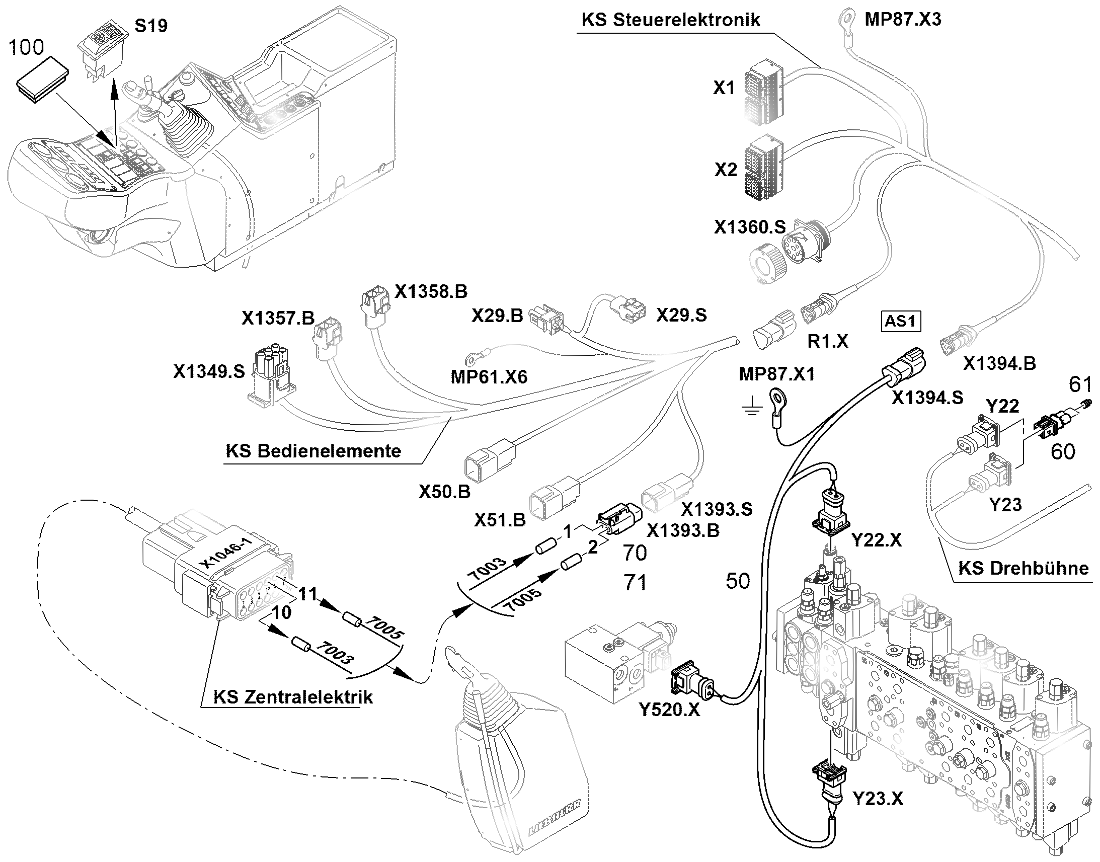 БЛОКИРОВКА КОНТАКТНАЯ 7029983 LIEBHERR