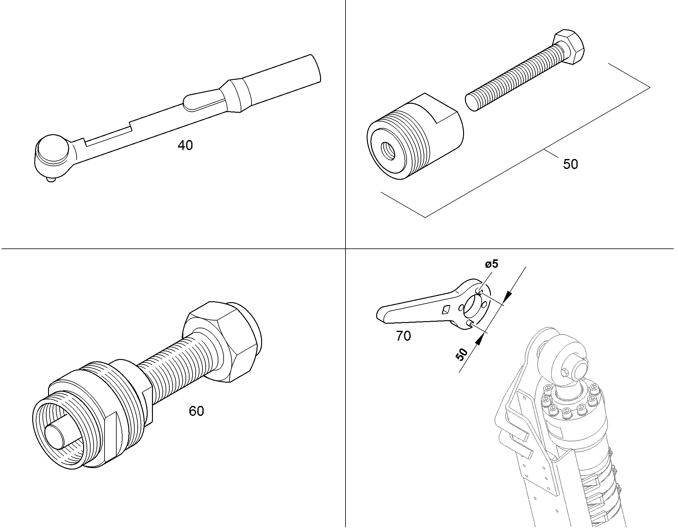 PASSFIX-СЪЕМНИК M52/M58/M65/M68 94046852 LIEBHERR