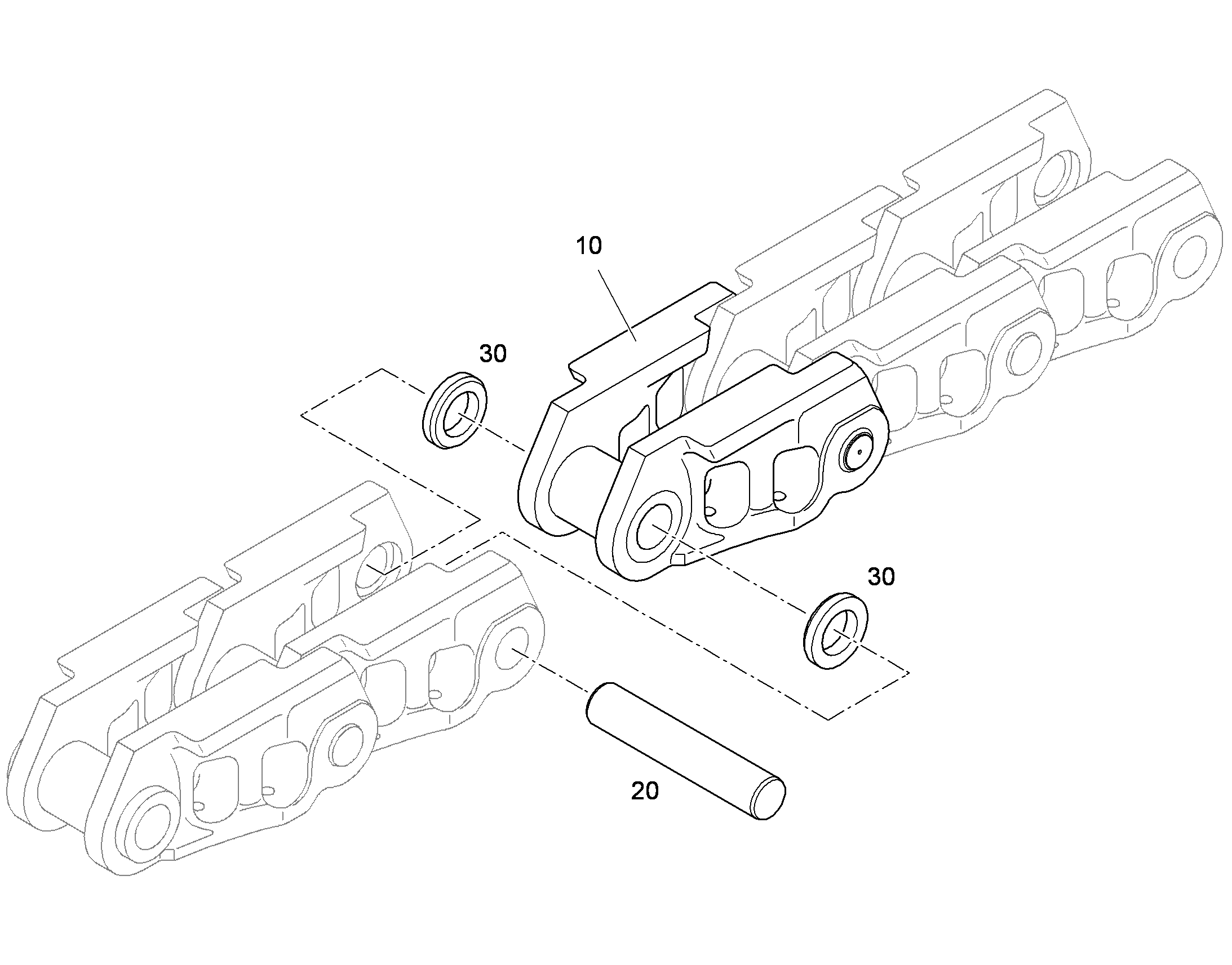 ВАЛИК ЦЕПИ 10017407 LIEBHERR