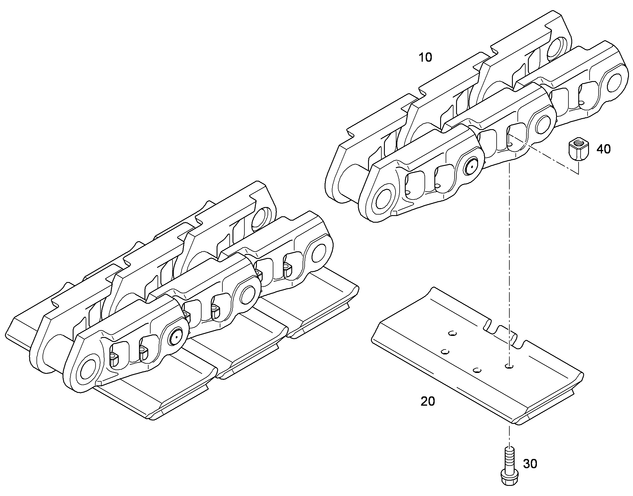 ГУСЕНИЦА БЕЗ КОМПЛЕКТА 11821355 LIEBHERR