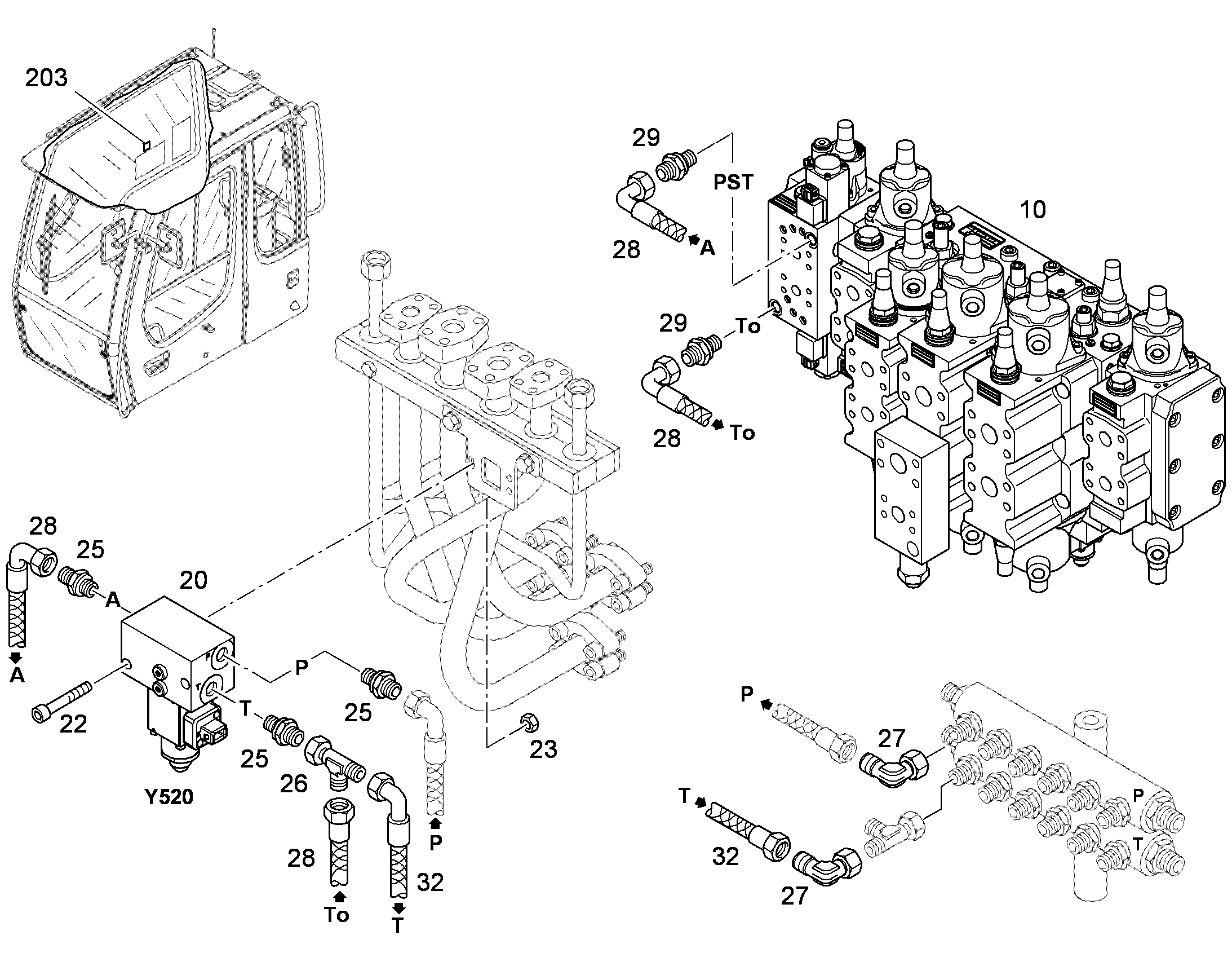 ГИДРОРАСПРЕДЕЛИТЕЛЬ 11068111 LIEBHERR