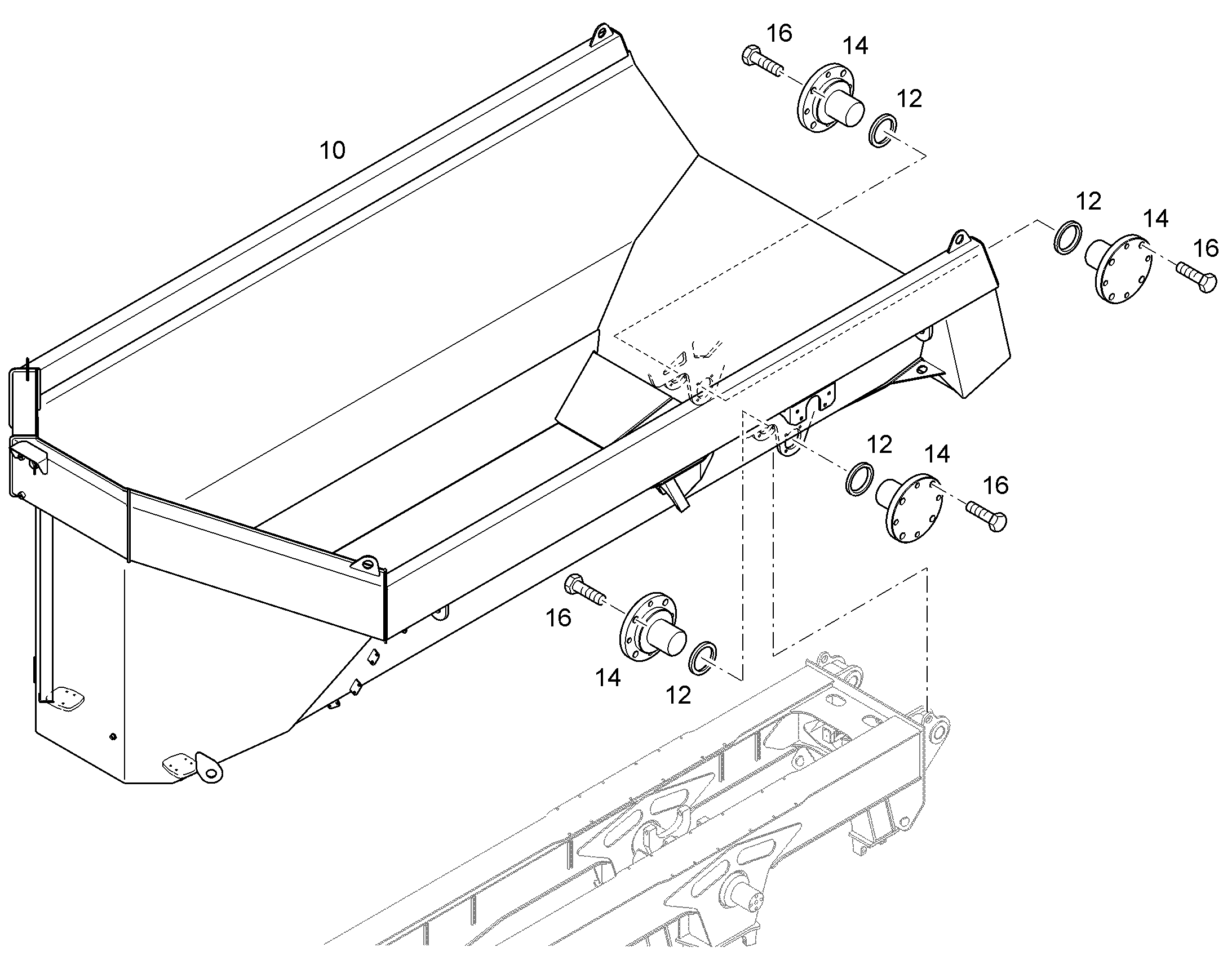 КОВШОВАЯ ПЛАТФОРМА 18 m³ / 30 t 10802654 LIEBHERR