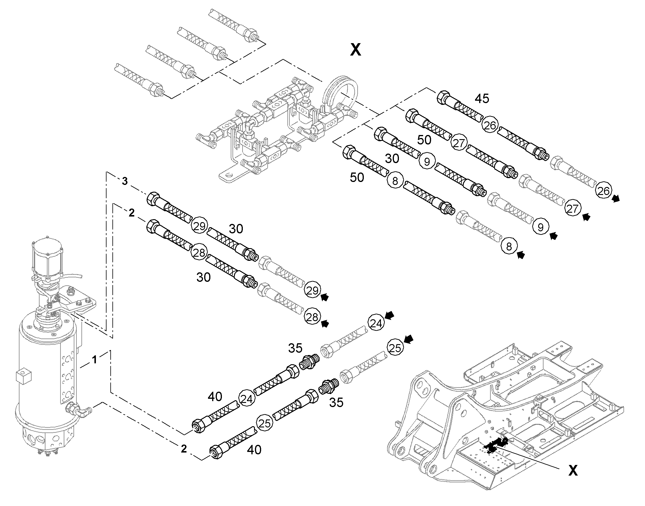 ШЛАНГ 12X450 10297453 LIEBHERR