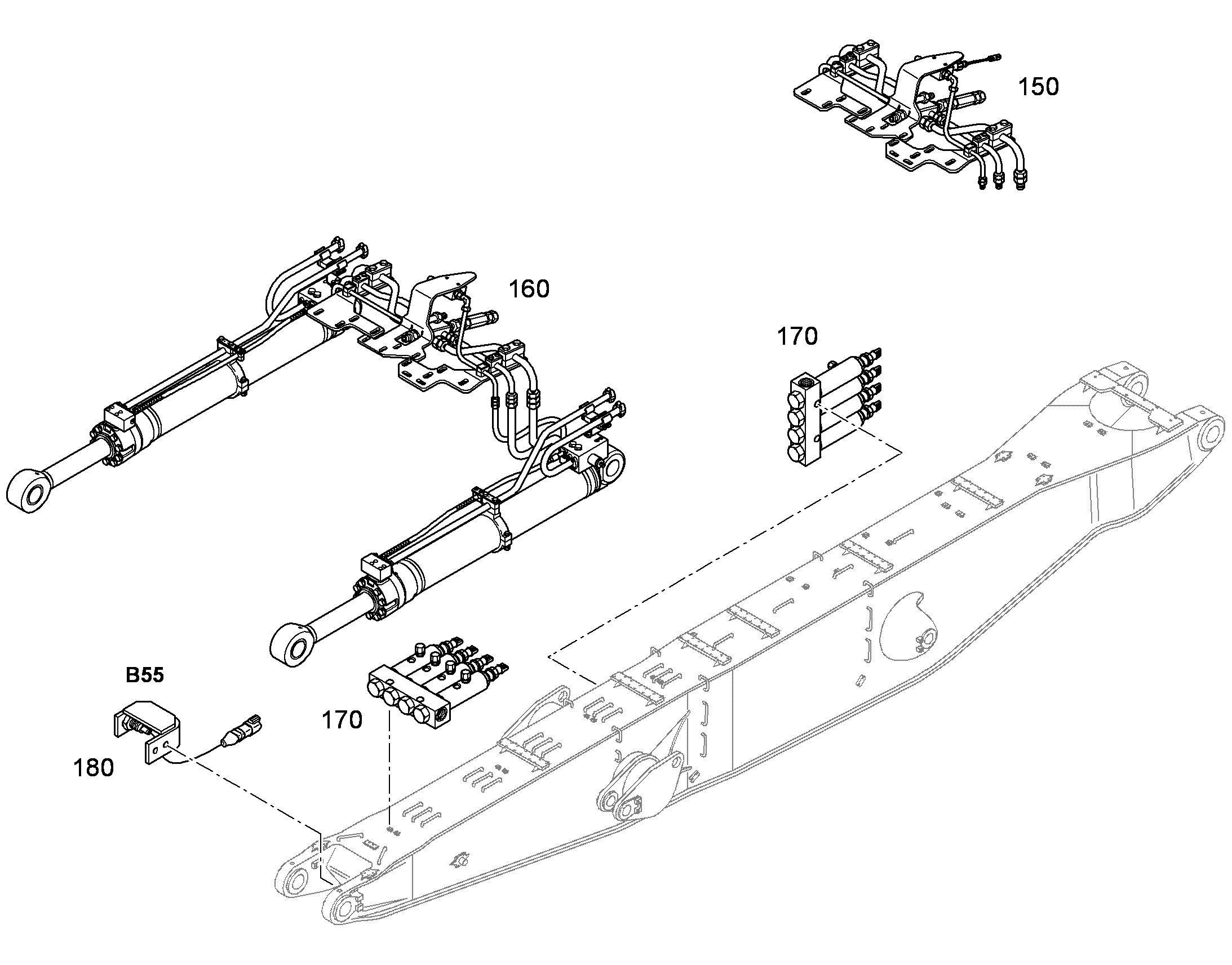СМАЗОЧНЫЕ ЛИНИИ УСТАНОВКА 94013729 LIEBHERR
