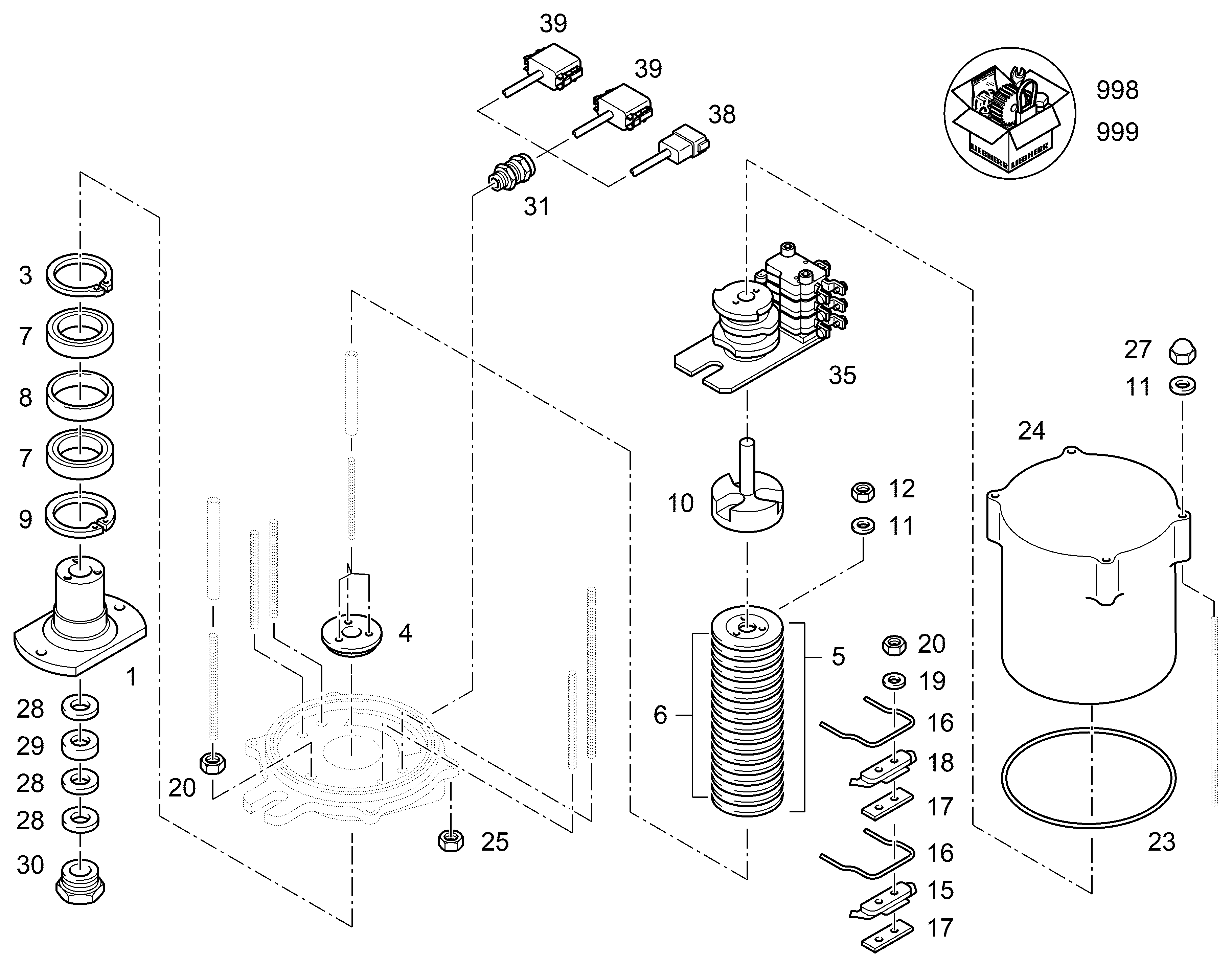 МИКРОЭЛЕКТРОНАСОС 10801337 LIEBHERR
