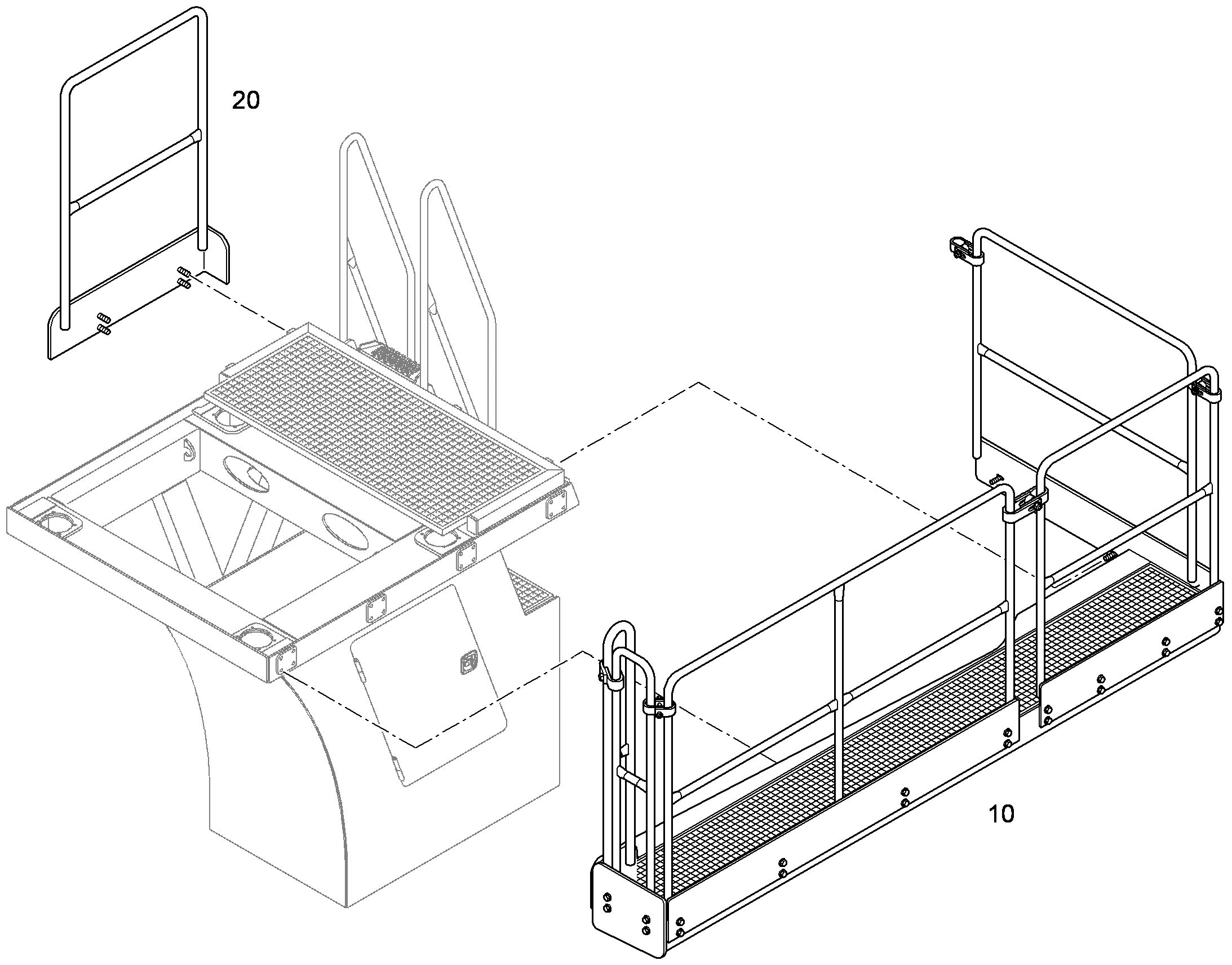 ПЛАТФОРМА ЗАДНЯЯ 94002819 LIEBHERR