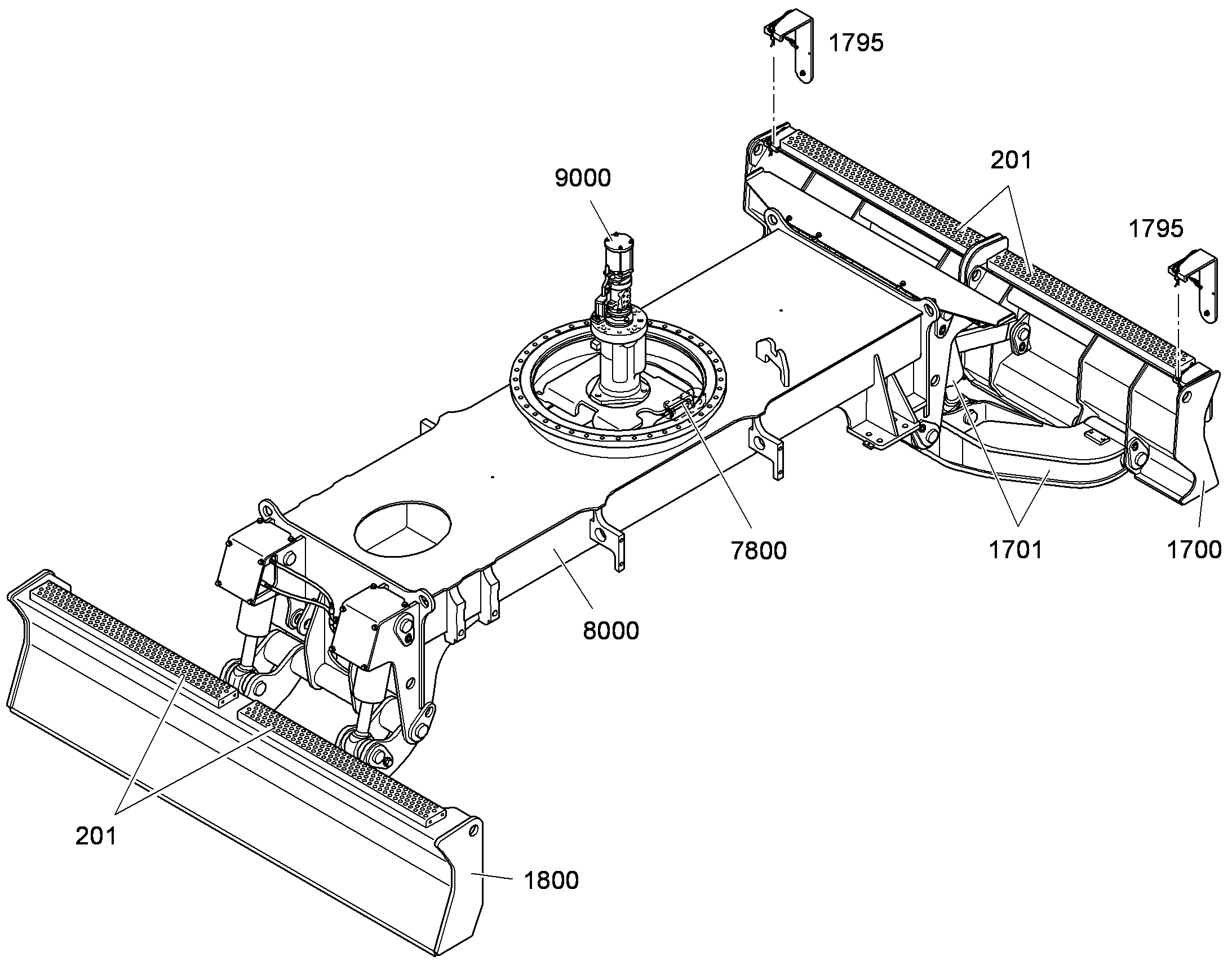 КРЕПЛЕНИЕ ОПОРЫ 9626762 LIEBHERR