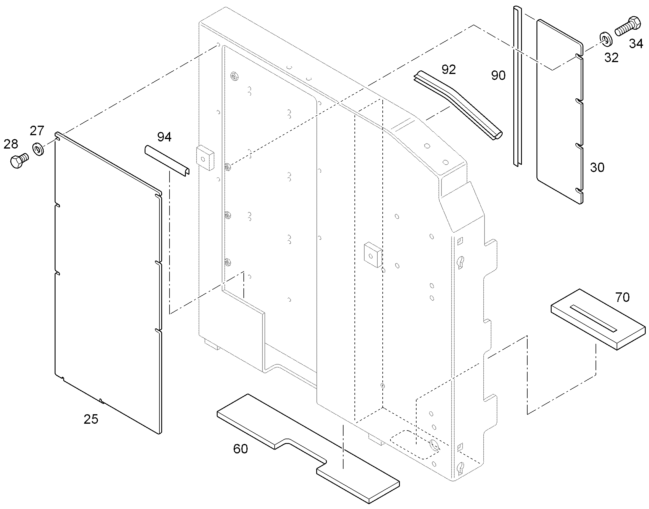 РАЗДЕЛИТЕЛЬНЫЙ ЛИСТ 3X175X555 94014080 LIEBHERR
