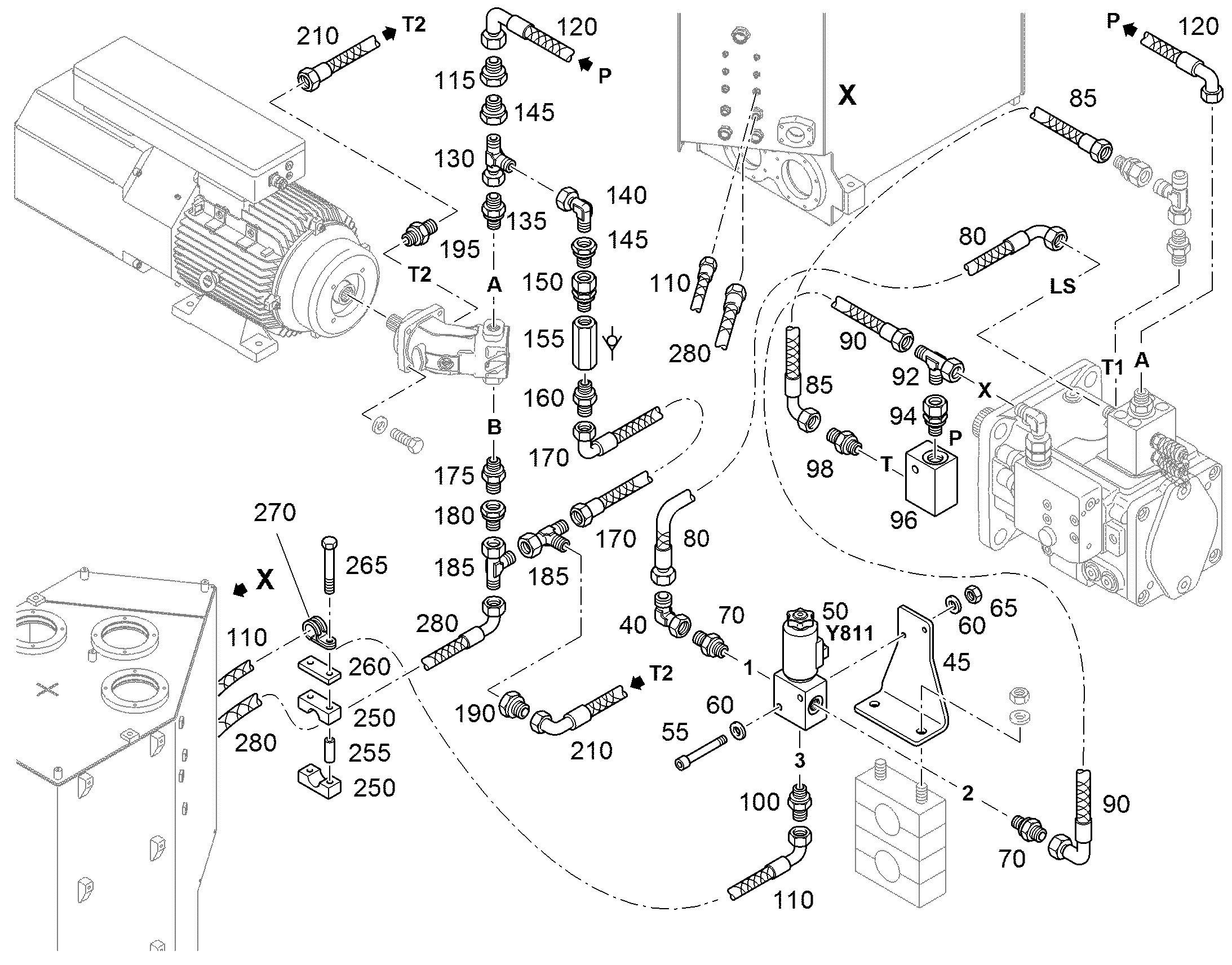 ШЛАНГ 8X500 10028892 LIEBHERR