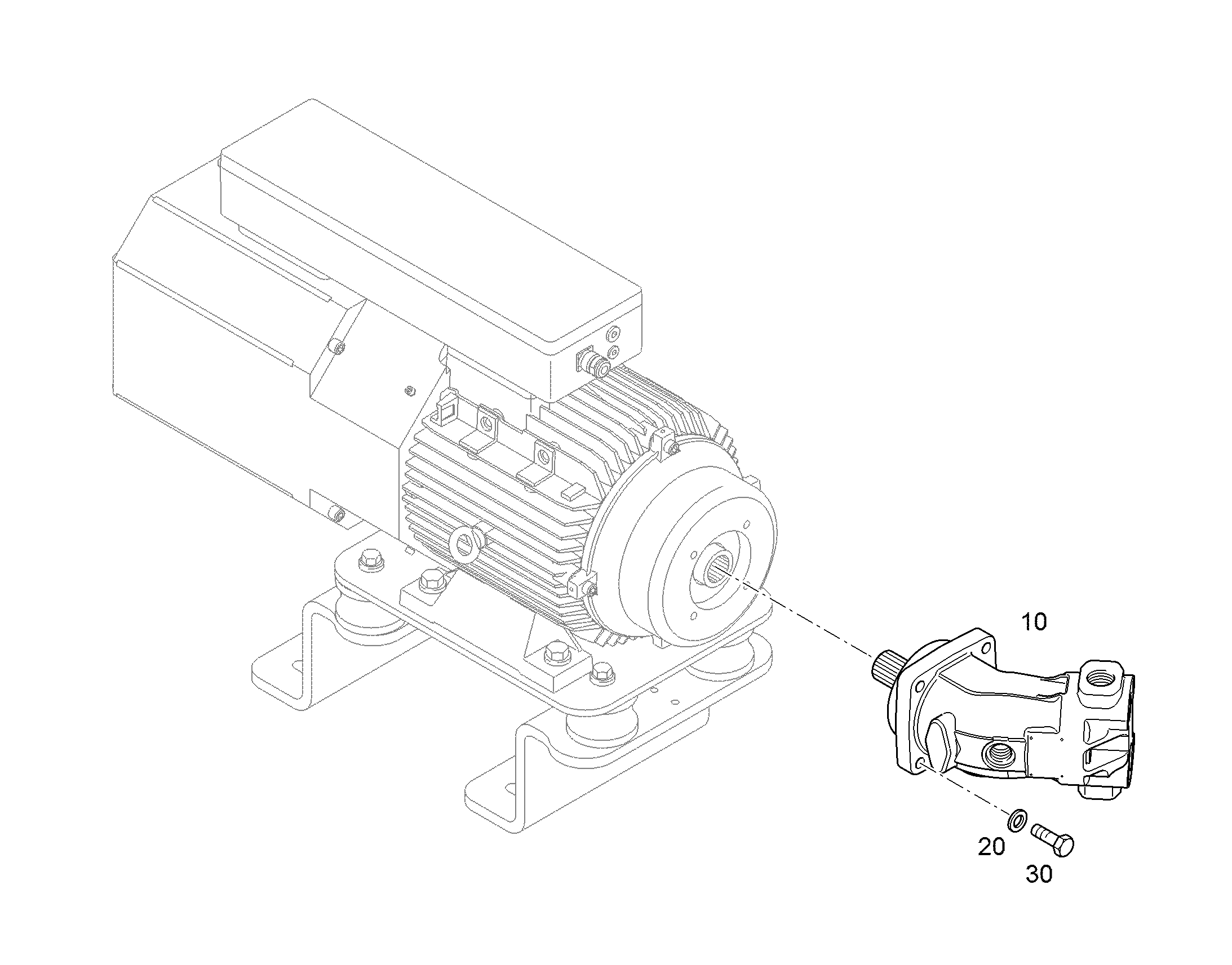 ДВИГАТЕЛЬ ПОСТОЯННЫЙ A2FM 32cm³/U 10470947 LIEBHERR