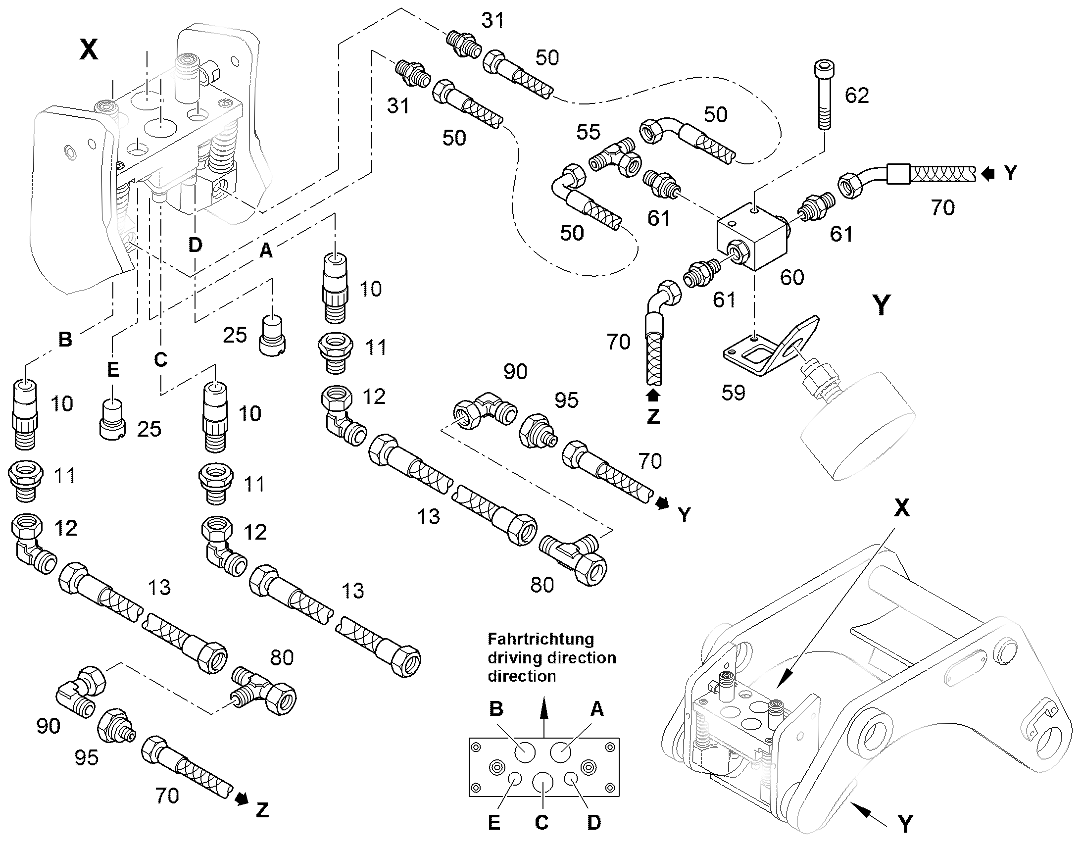ШЛАНГ 6X190 10285716 LIEBHERR