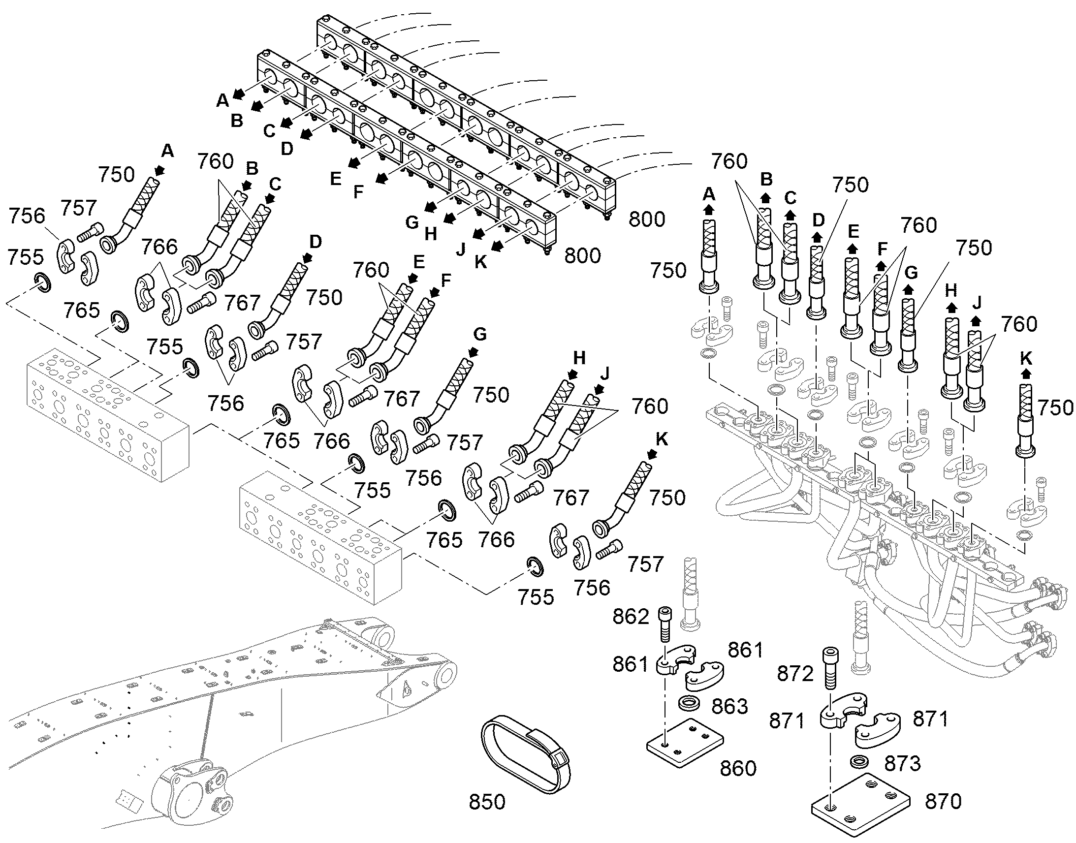 СКОБА d=40-32 94003743 LIEBHERR