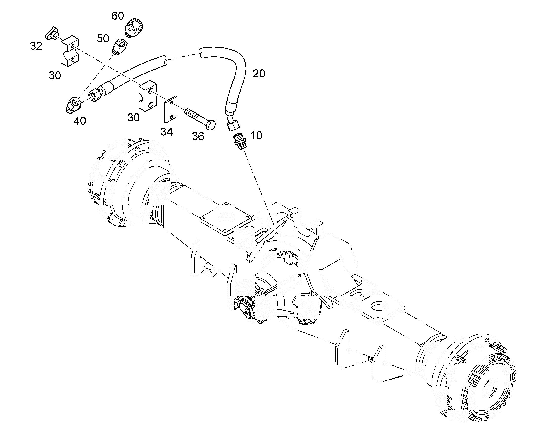 ШЛАНГ 8X500 7025577 LIEBHERR