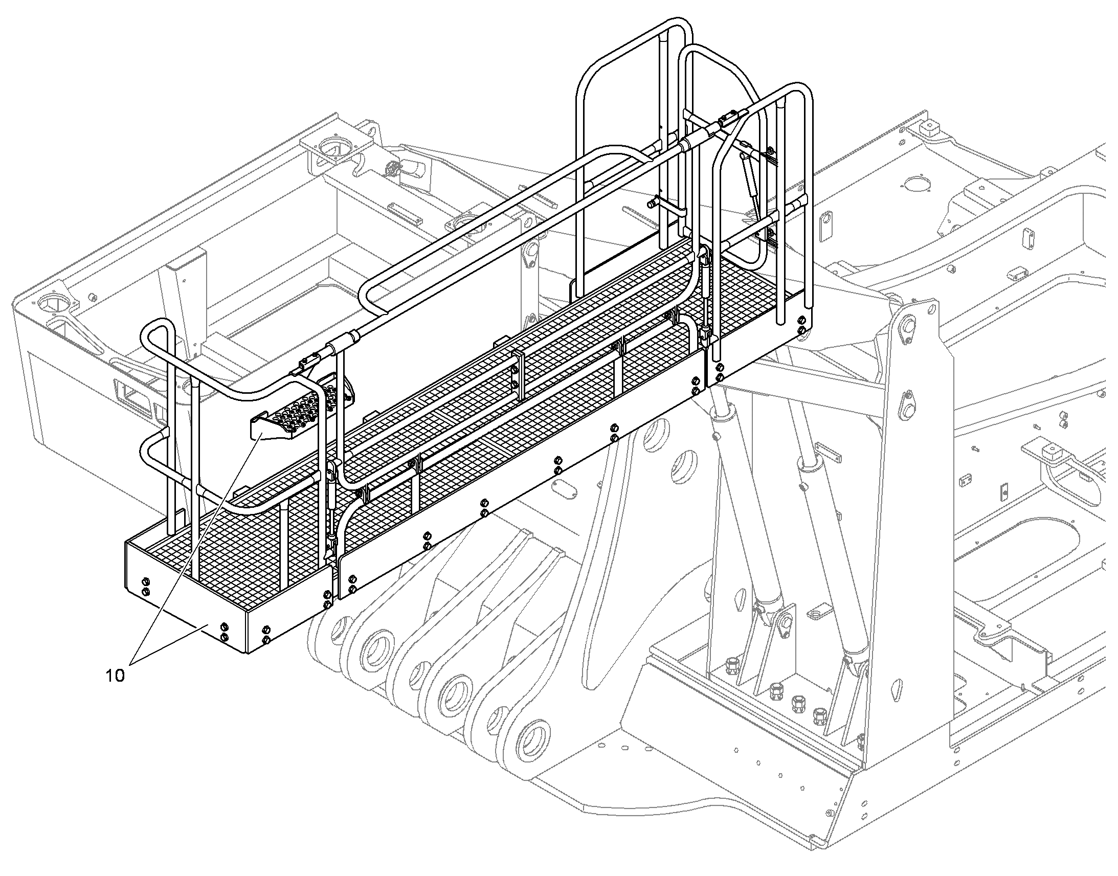 ПЛАТФОРМА ЗАДНЯЯ 94011617 LIEBHERR