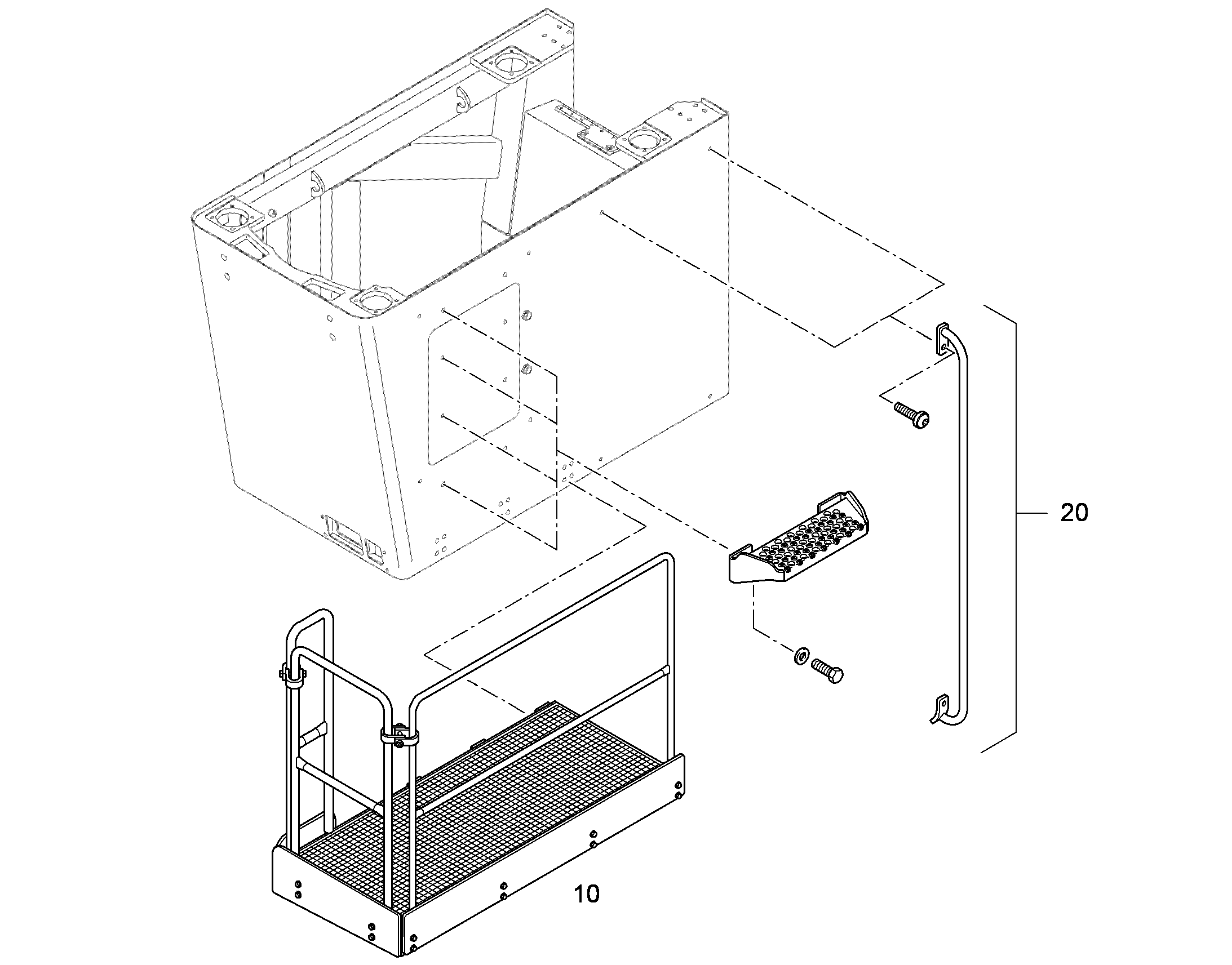 ПЛАТФОРМА ЗАДНЯЯ 94011374 LIEBHERR