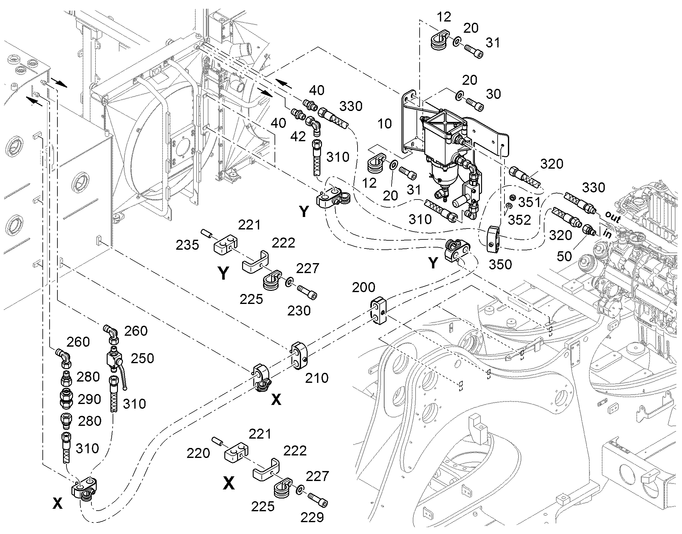 СКОБА HRBGS 3 G 23 23 94010986 LIEBHERR