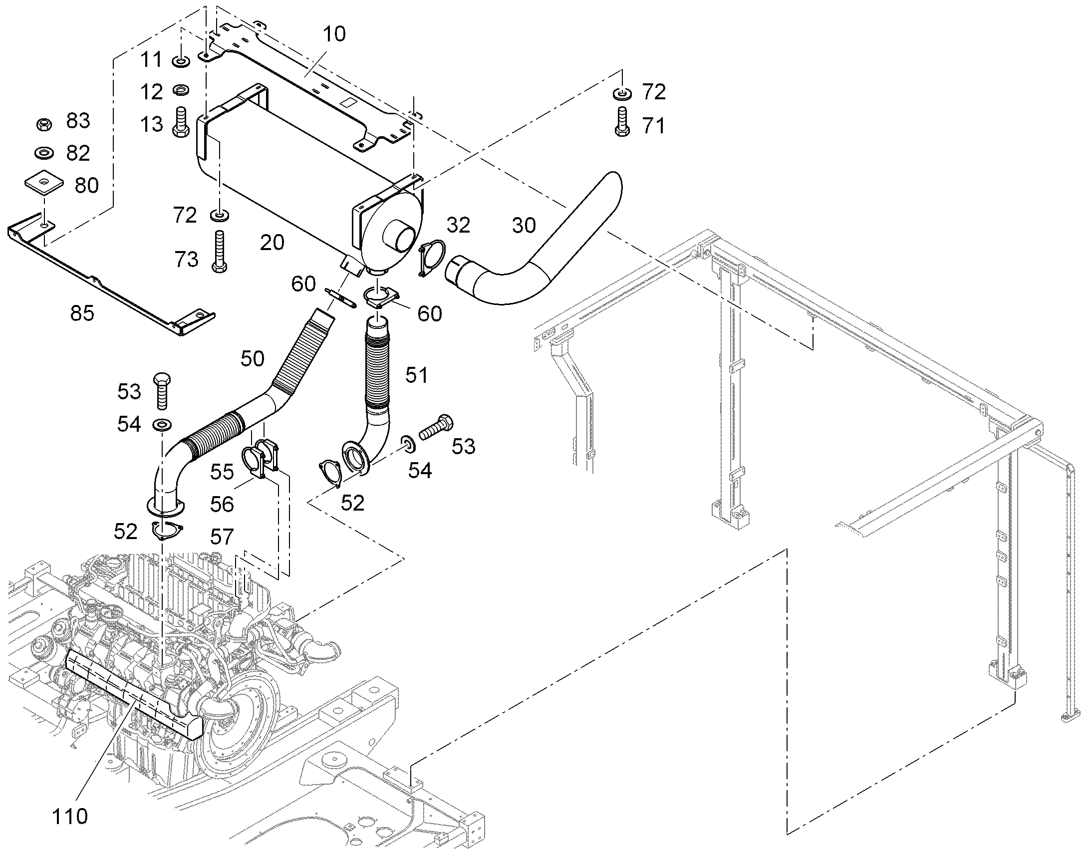ШУМОГЛУШИТЕЛЬ 10816945 LIEBHERR