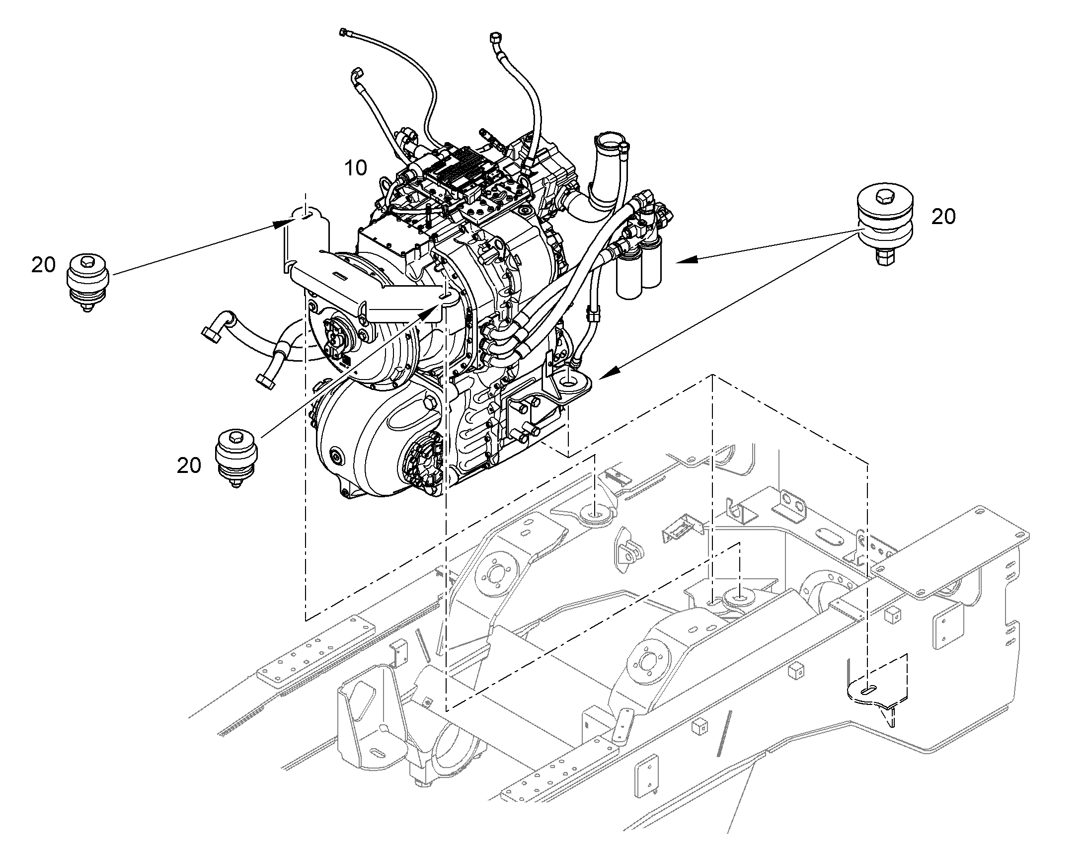 ПРЕДВАРИТЕЛЬН.МОНТАЖ БОКОВИНЫ 94017889 LIEBHERR