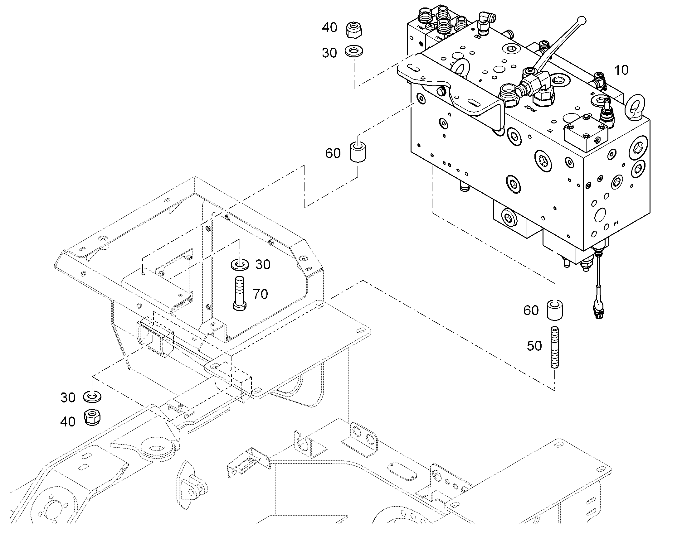 ШПИЛЬКА DIN 939 M10X60 8.8 A3C 4600299 LIEBHERR