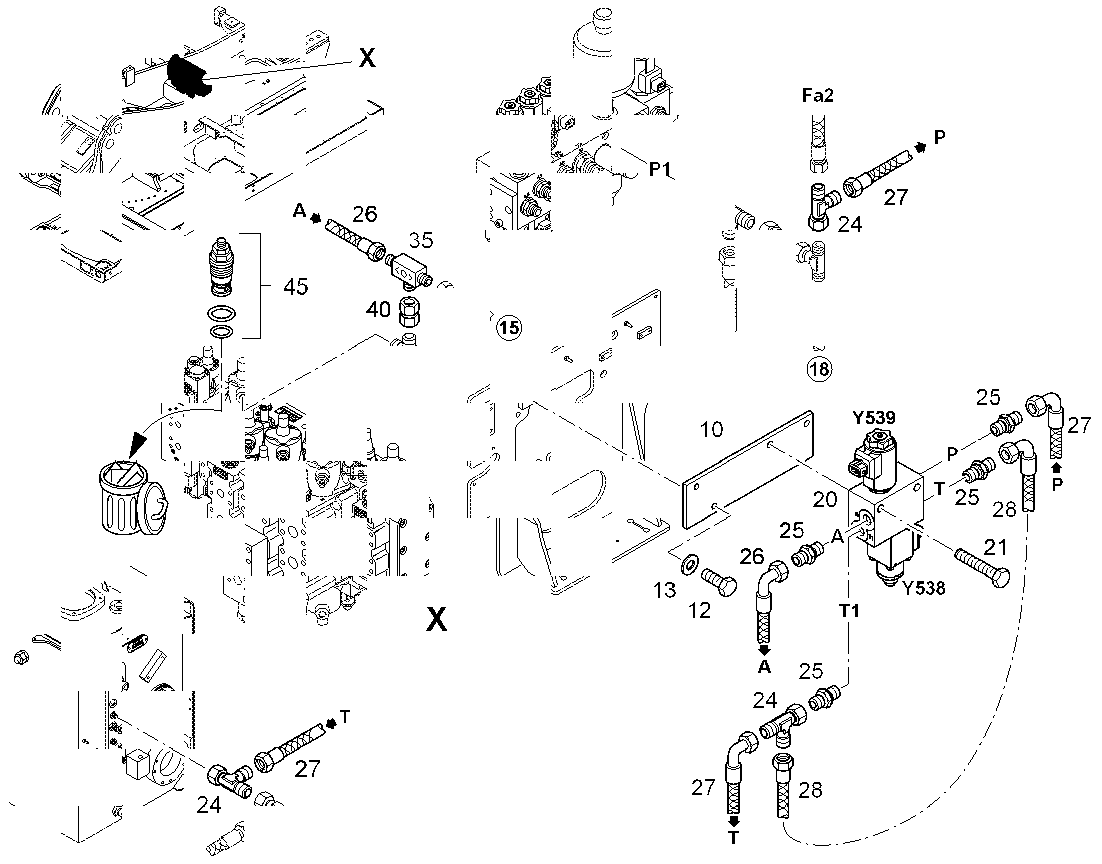 КОМБИНАЦИЯ КЛАПАНОВ 10800171 LIEBHERR