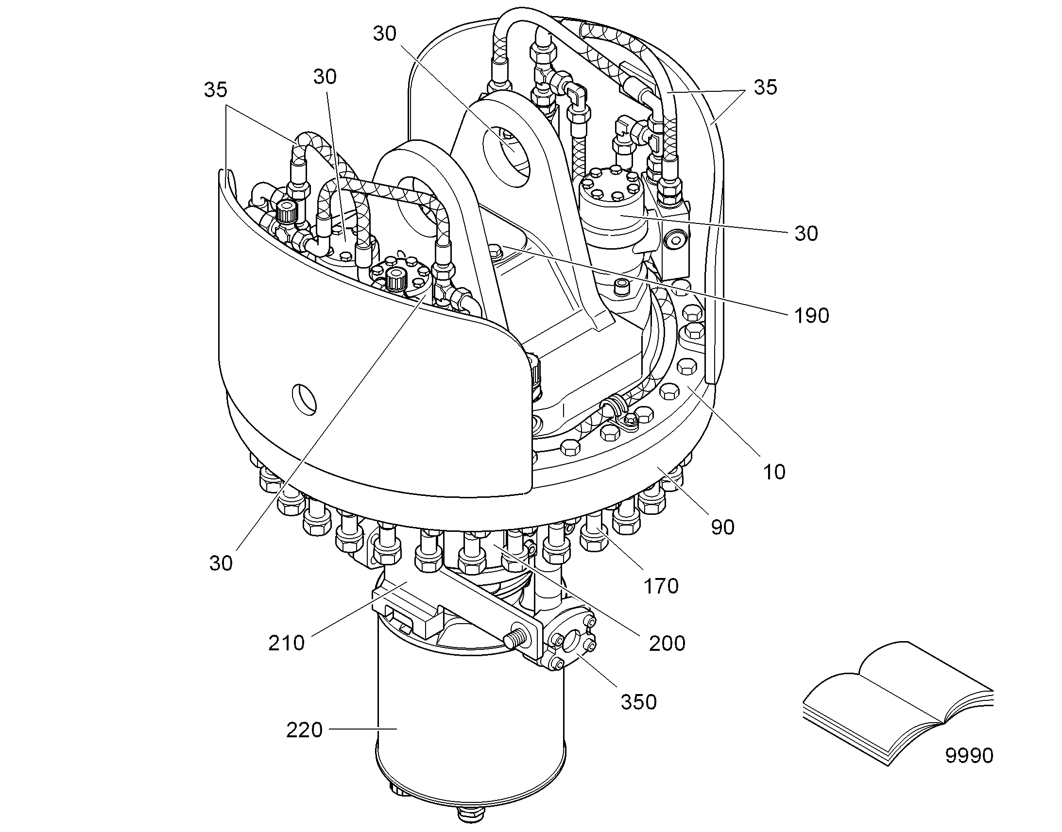 ГИДРАВЛИЧЕСКАЯ СИСТЕМА 94009764 LIEBHERR