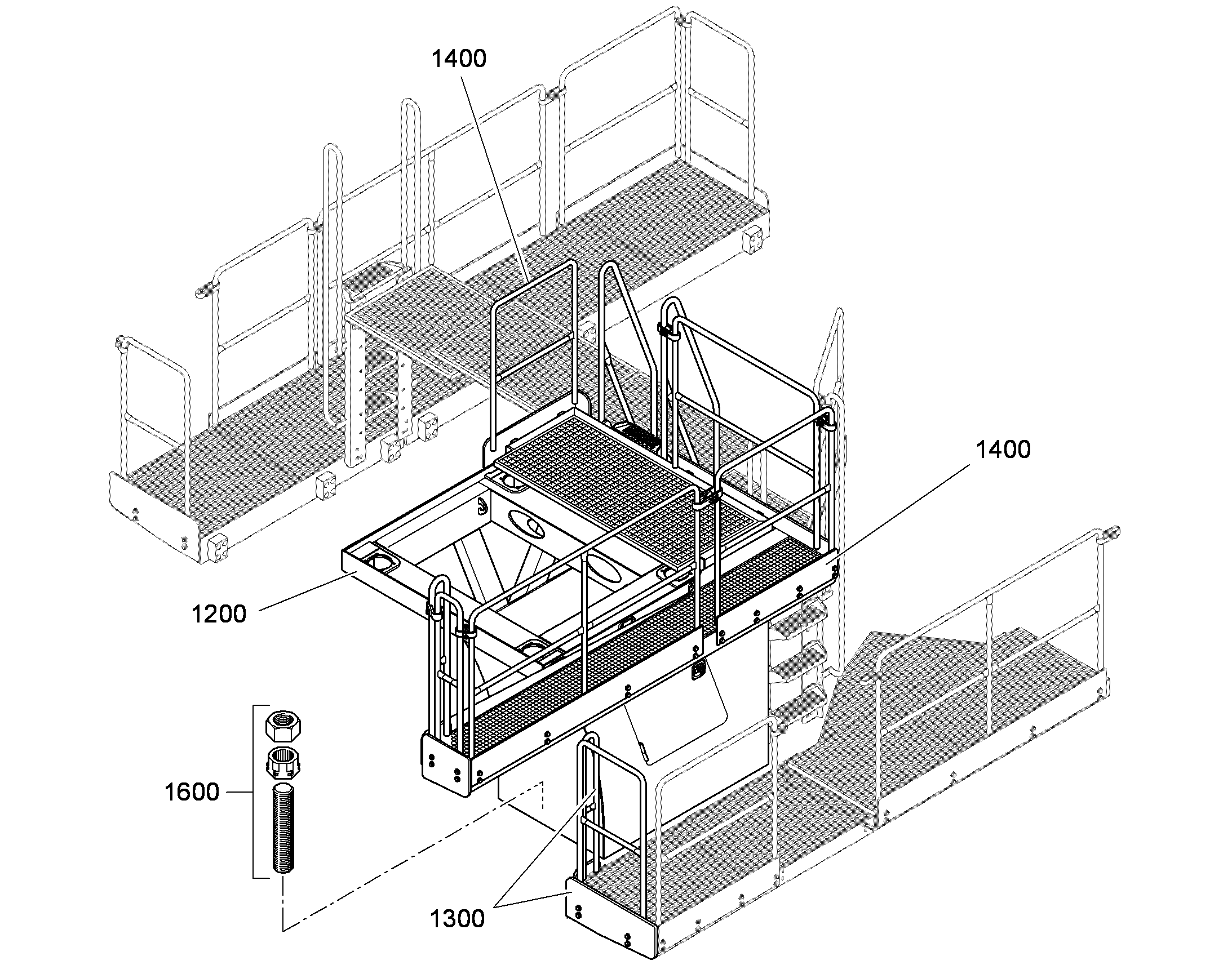 ПЛАТФОРМА ЗАДНЯЯ 94010487 LIEBHERR