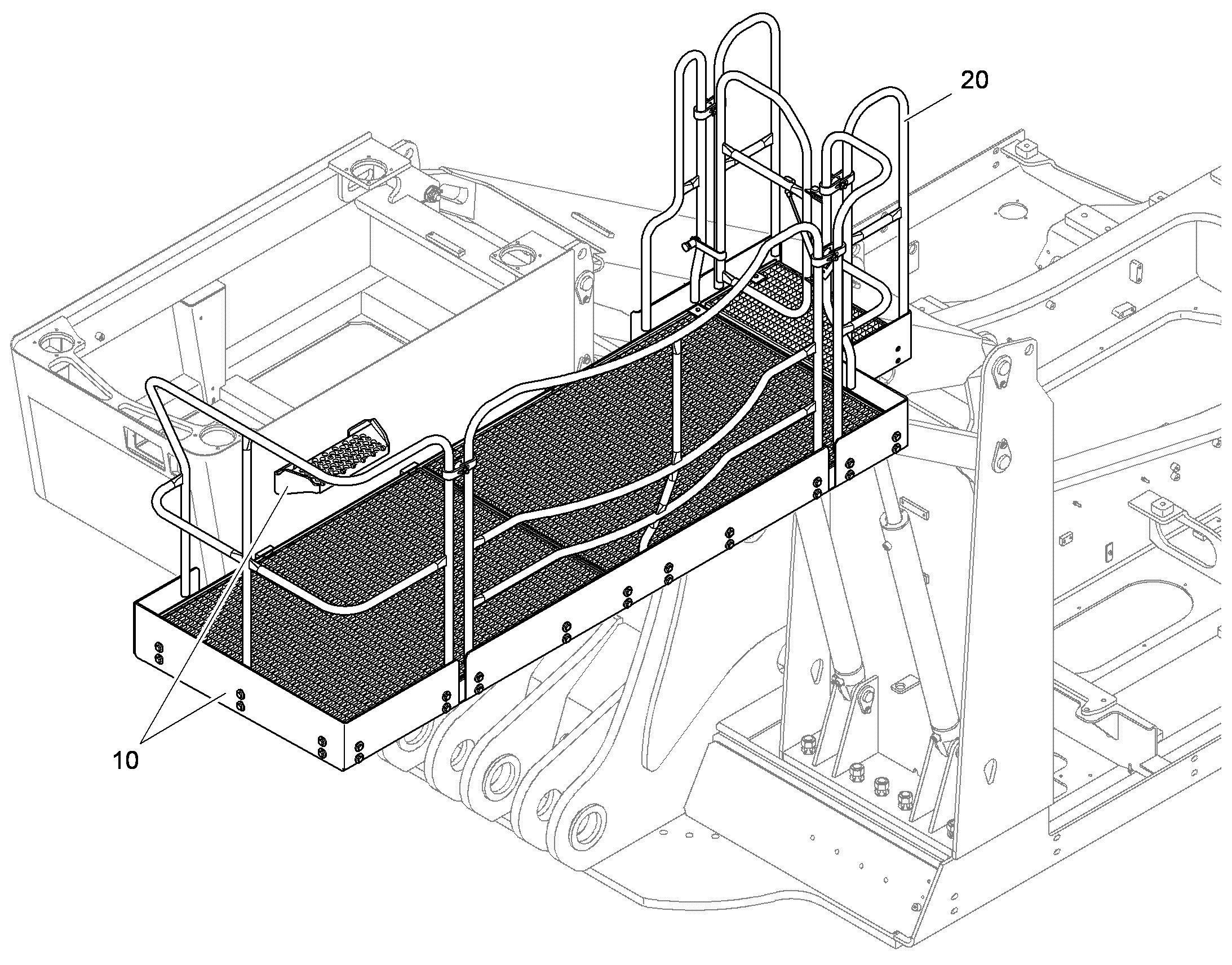 ПЛАТФОРМА ЗАДНЯЯ 94011727 LIEBHERR