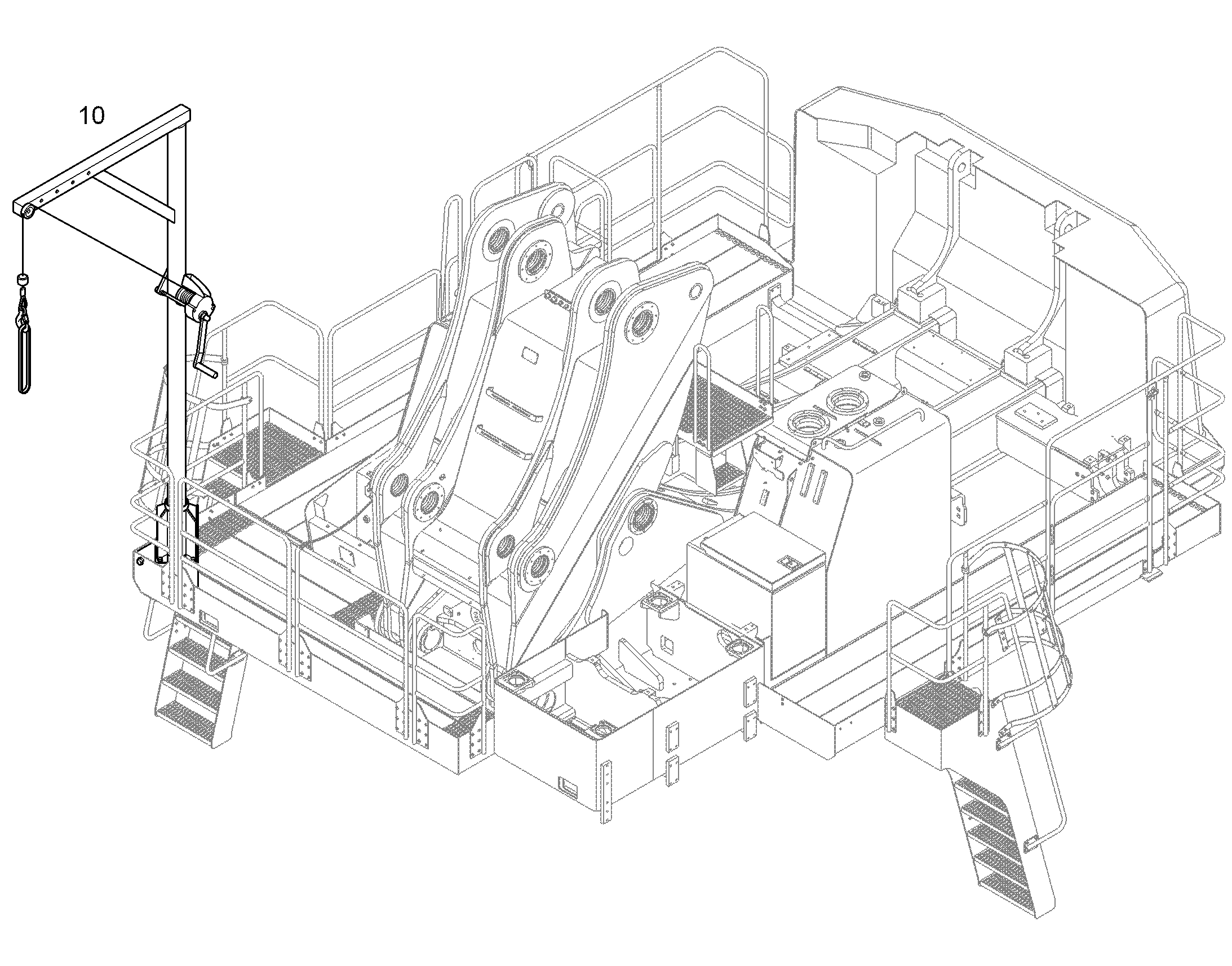 КРЮК С ПРОУШ.Д.ЗАДН.РЫХЛИТЕЛЯ 94019462 LIEBHERR