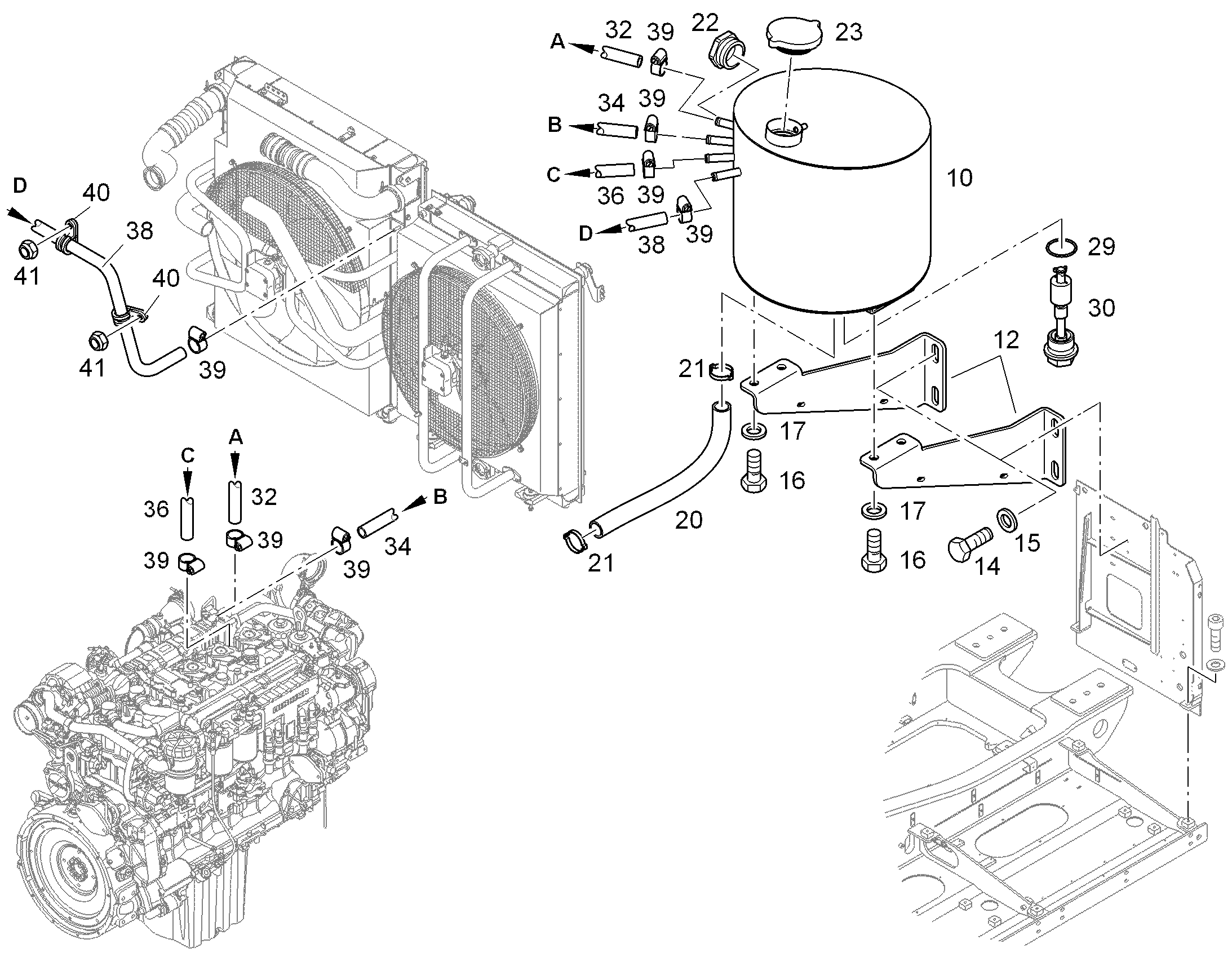 БАК КОМПЕНСАЦИОННЫЙ 94007896 LIEBHERR